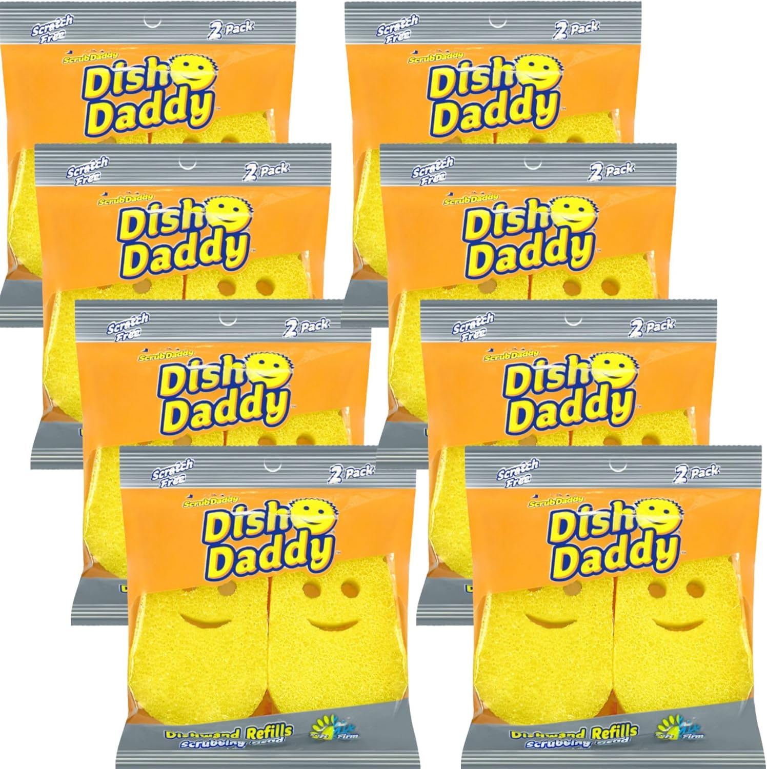 Scrub Daddy Dish Daddy Refills Pad 8 X 2 Pack image number 4
