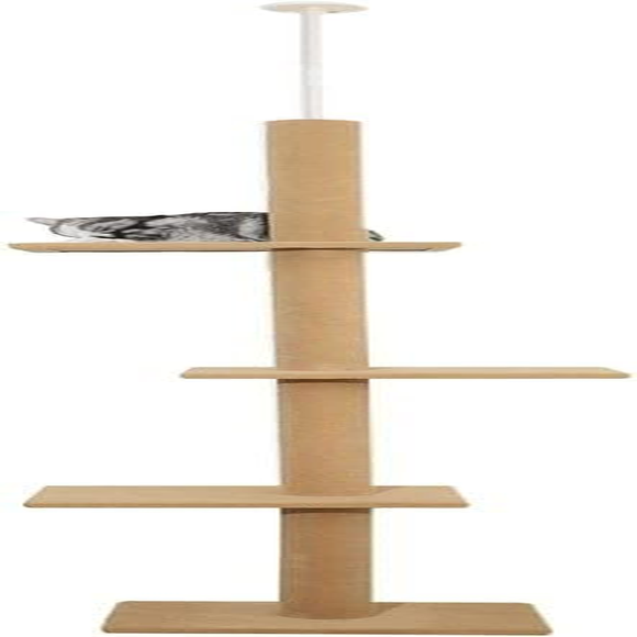 Pawz Scratching Post Furniture Condo Tower House High Ceiling Cat Tree Scratcher, Black