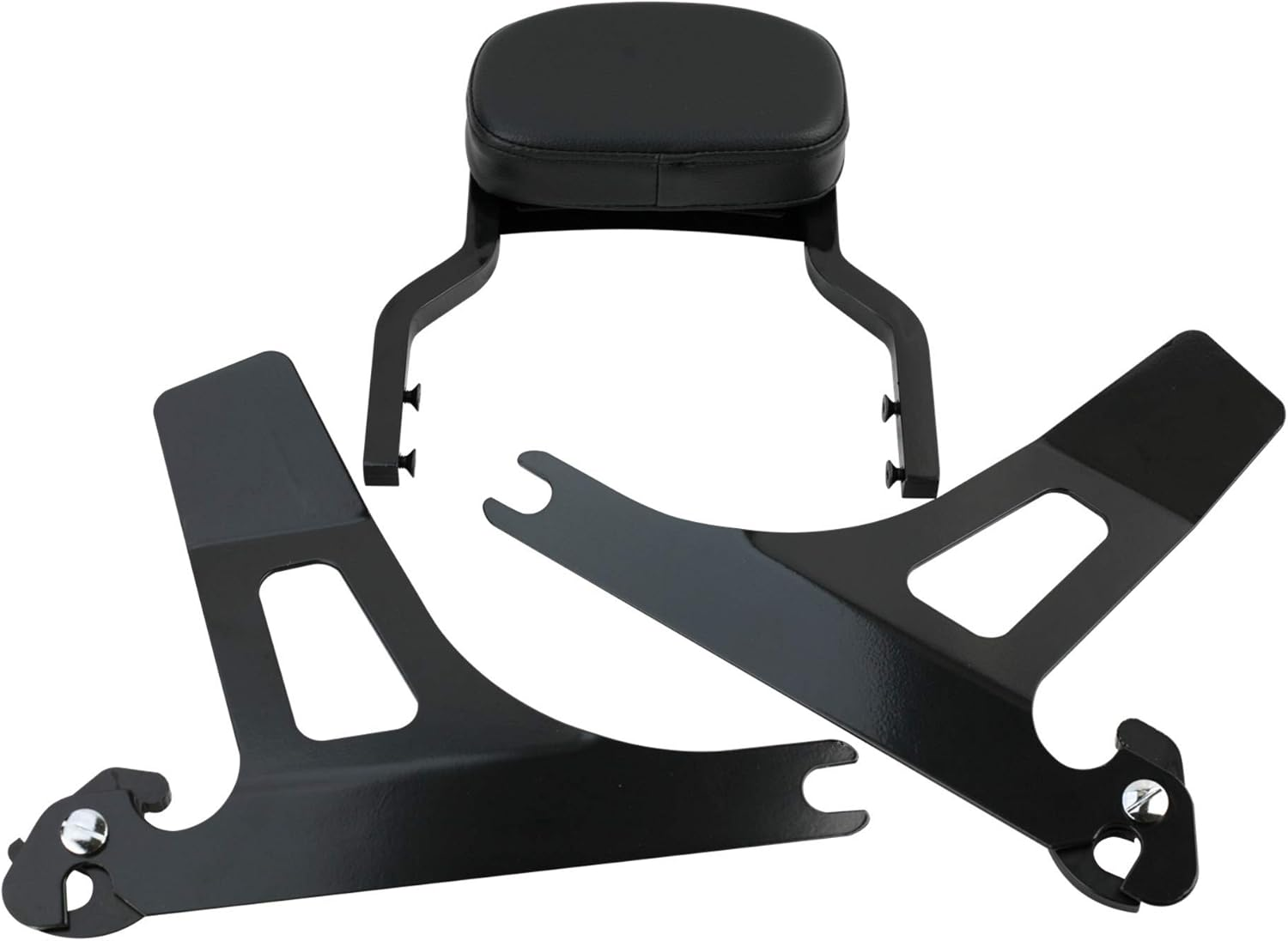 Detachable Backrest Sissy Bar for Harley 06-17 DYNA STREET BOB FXD FXDB FXDL FXDLS, CHOPPED STYLE, Gloss Black Finished image number 5