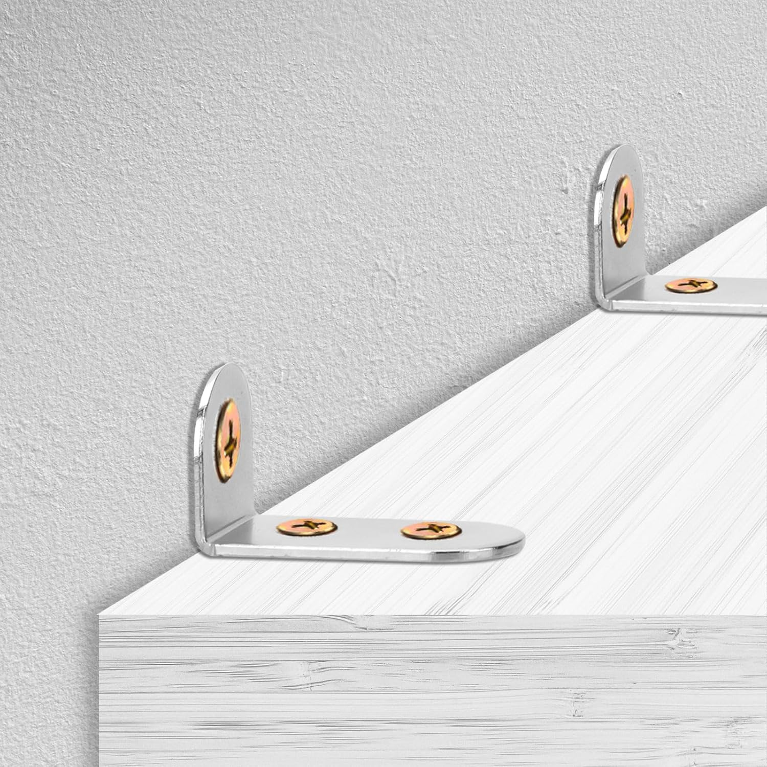 24Pcs Furniture Anchors, Anti-Tip Furniture Anchors Stainless Steel Furniture Wall Anchor Falling Furniture Straps Prevention Furniture Anchors for Baby Proofing Safety image number 2