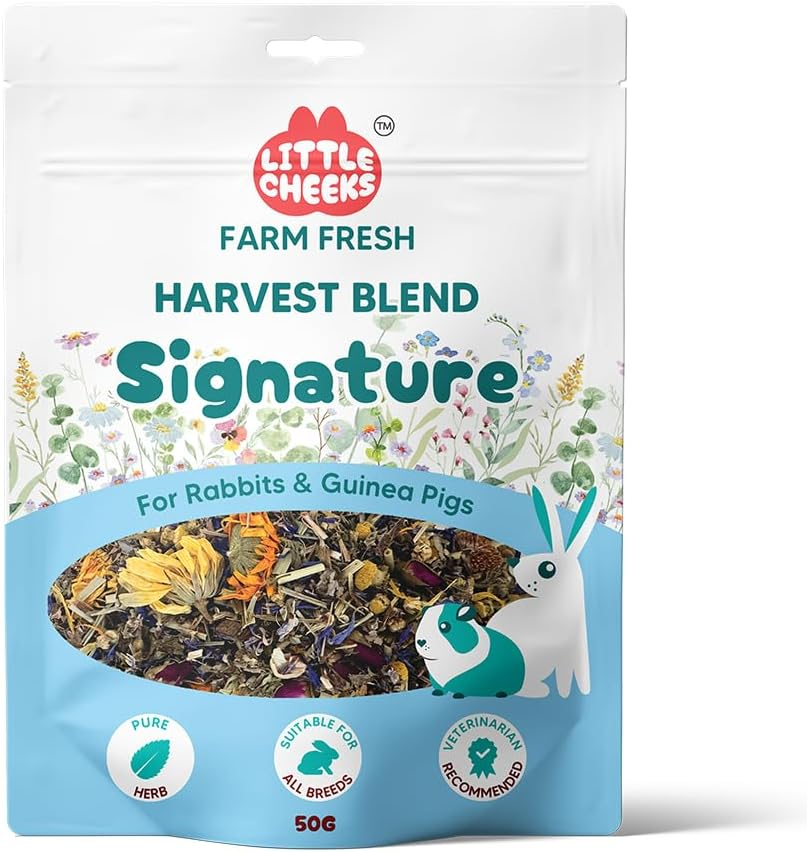 Little Cheeks Farm Fresh Harvest Blend Signature 50G for Rabbits& Guinea Pigs