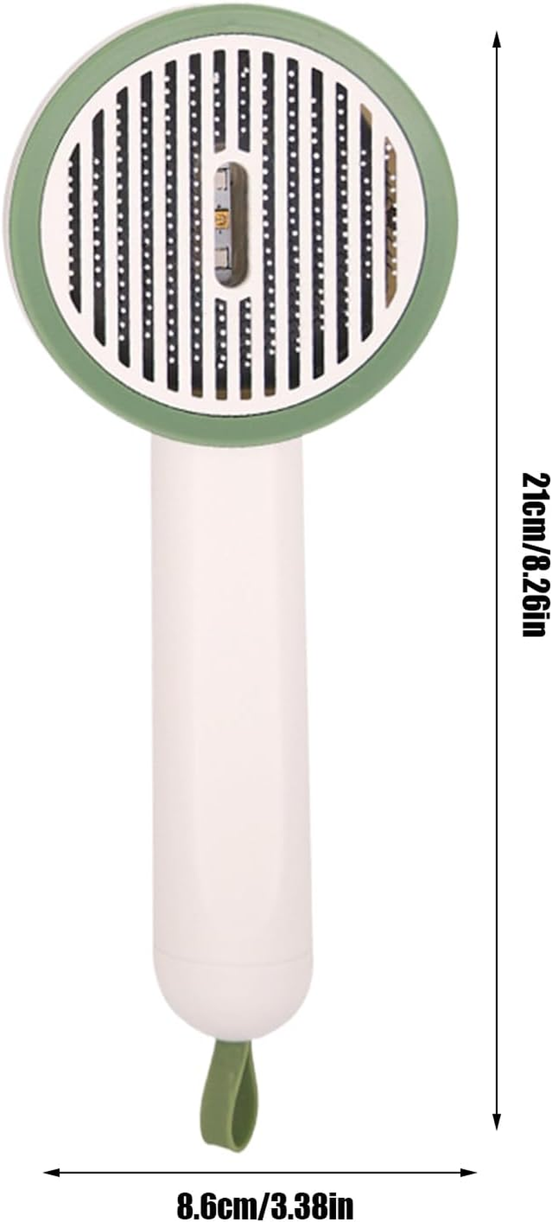 Cat Slicker Brush | Kitten Grooming Comb with Button - Non-Slip UV Function Slicker Brush with Release Button for Bath Travel Puppy and Kitten image number 4