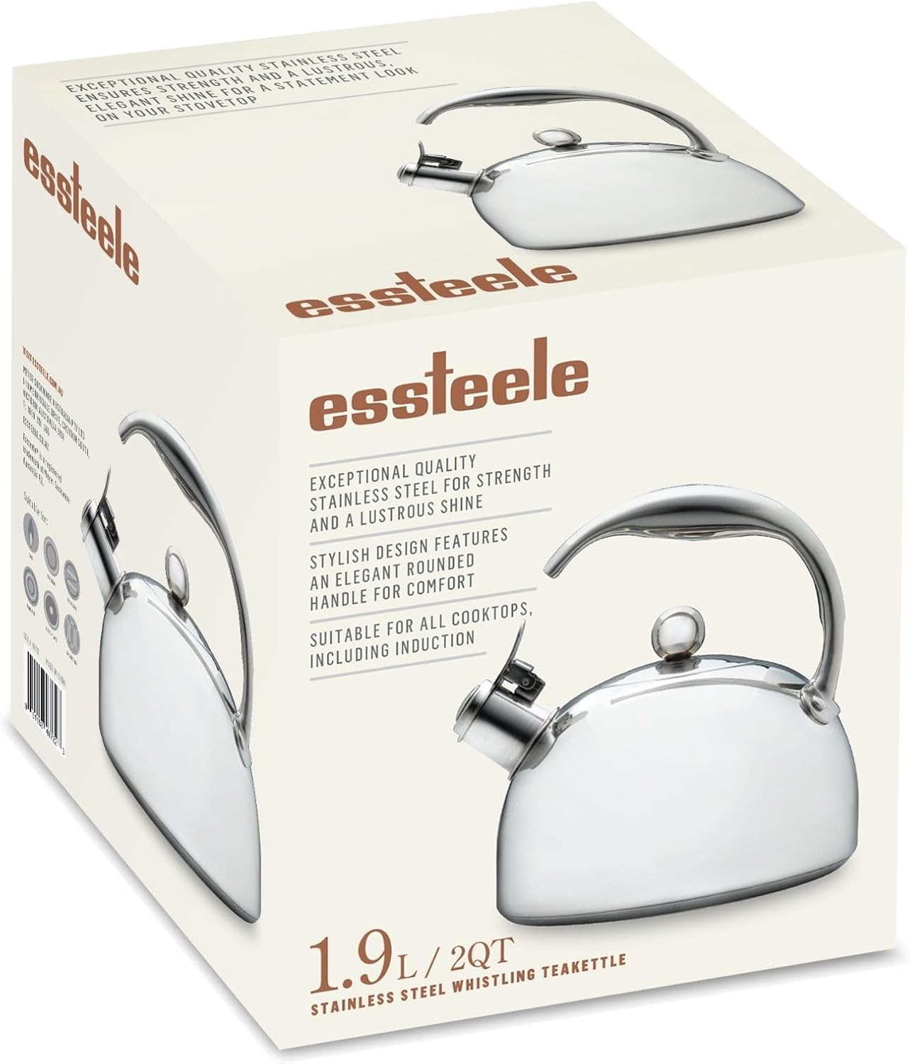 Essteele Stainless Steel Stovetop Kettle 1.9L Silver image number 5