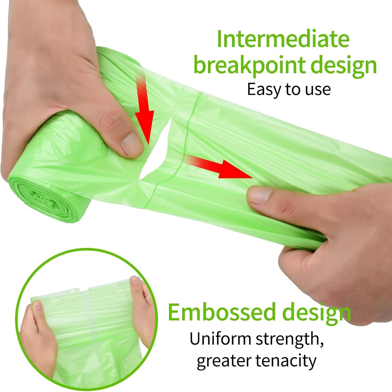 400 Count Garbage Bags Citronella Scented, 4 Rolls 100 Counts Thicken 1.86 Gallon Small Kitchen Drawstring Fresh Clean Scent Trash Bags for Home Waste Bin,Office Biodegradable Wastebasket Liners image number 6