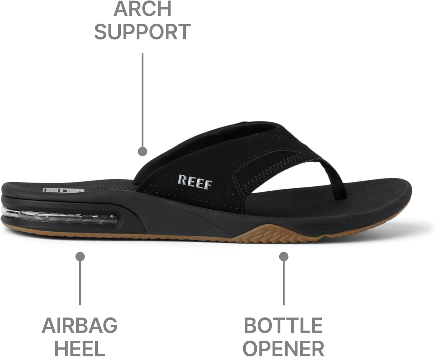 REEF Fanning Men'S Bottle Opener Flip Flop, Arch Support, Durable Outsole, Water Friendly image number 1