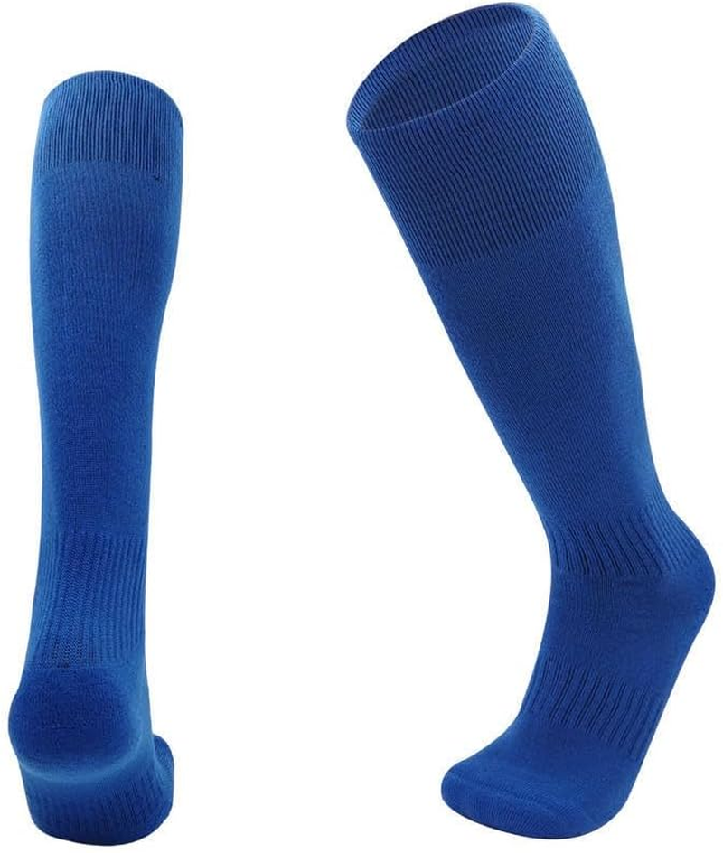 1STLY FITNESS - Socks Knee High 1 Pair Small-Med SIZE 1-6, EU32 - EU37 Kids Soccer Football Hockey Rugby Sports Sweat Wicking Slip Proof Plain Colours