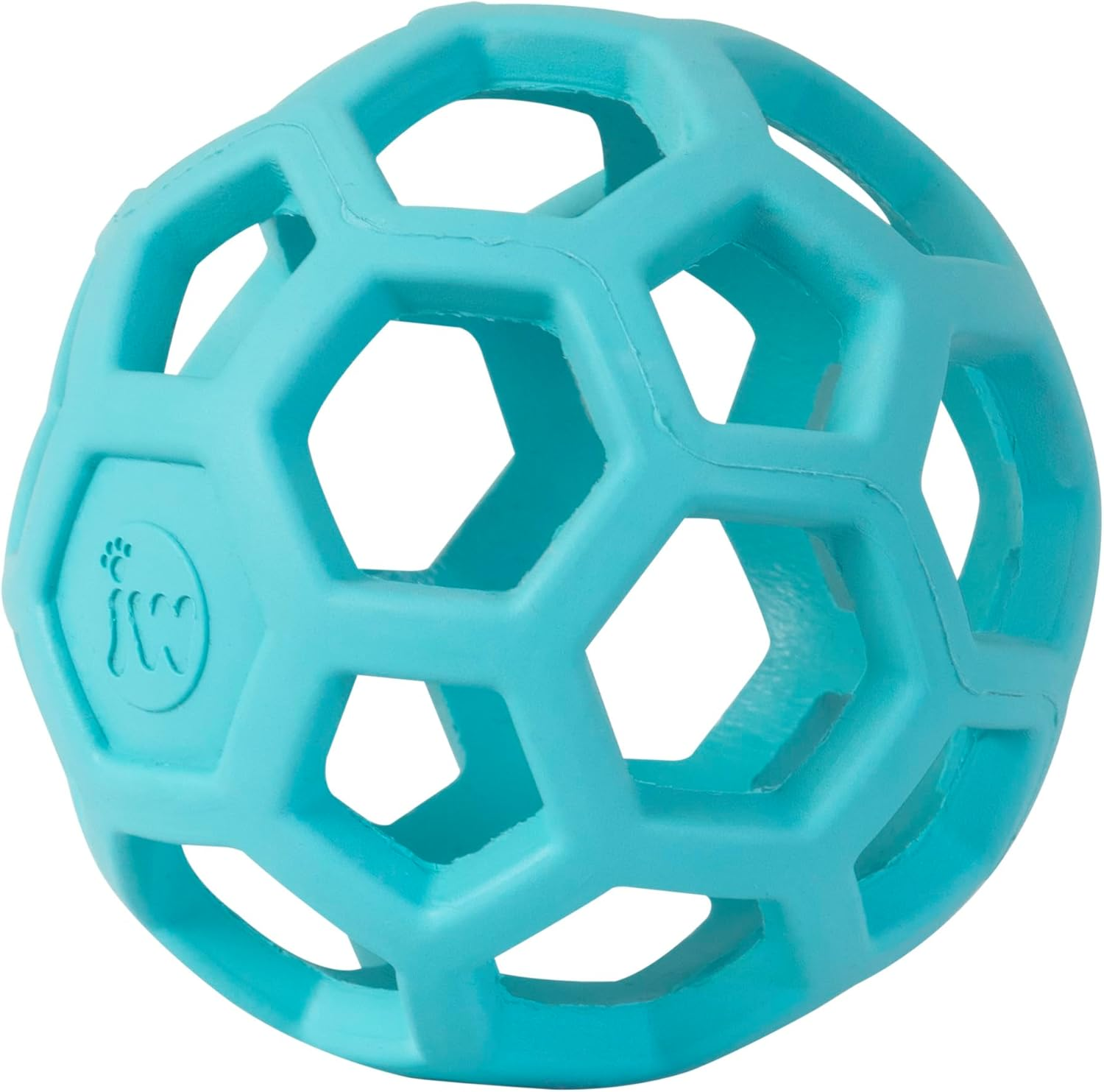 JW Pet Hol-Ee Roller&trade;, Dog Toy Puzzle Ball, Natural Rubber, Large (5.5&rdquo; Inch Diameter), Blue image number 2