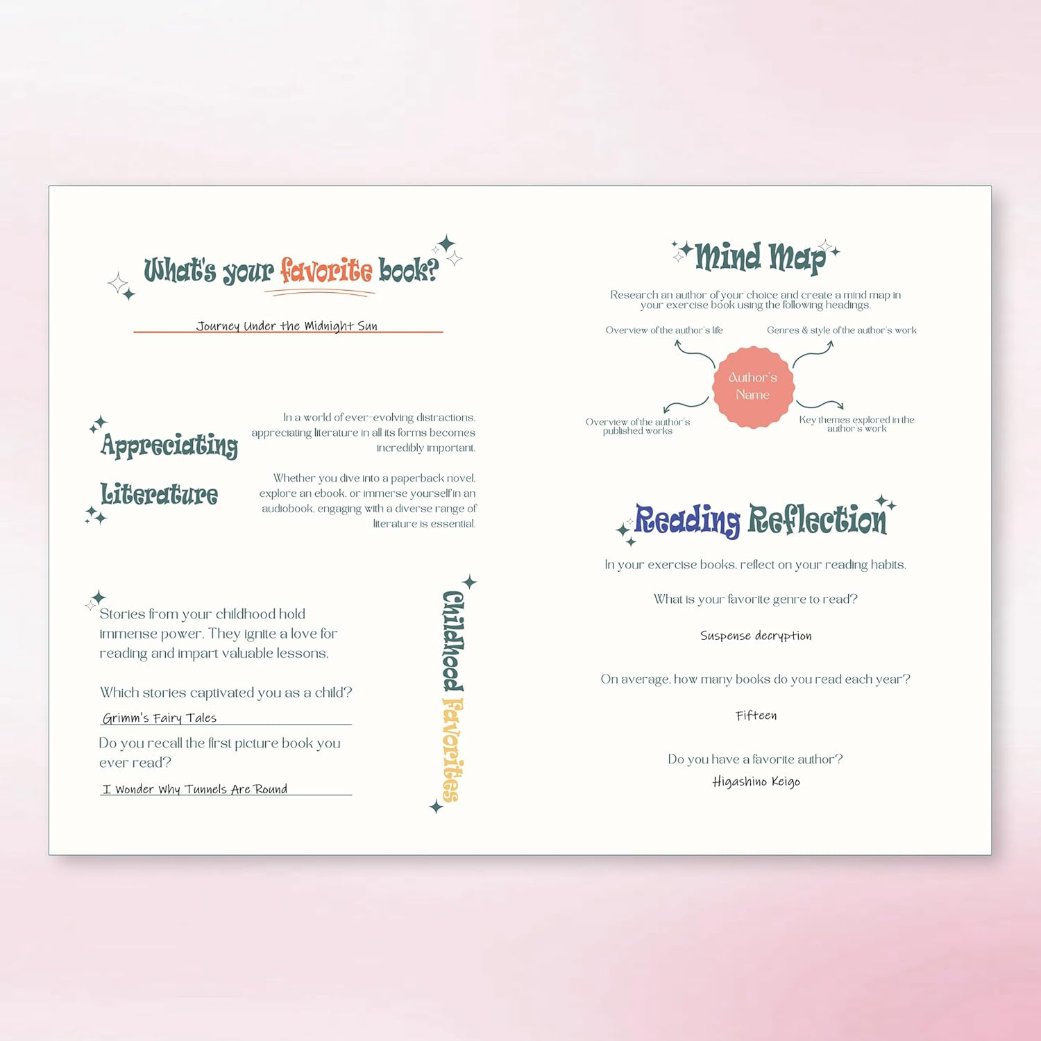 TIEFOSSI Reading Journal for Book Lovers, Track Your Reading Progress, 85 Book Reviews, Stage Reading Record, Hardcover A5 Journal Reading Planner, Gifts for Readers - Green image number 5