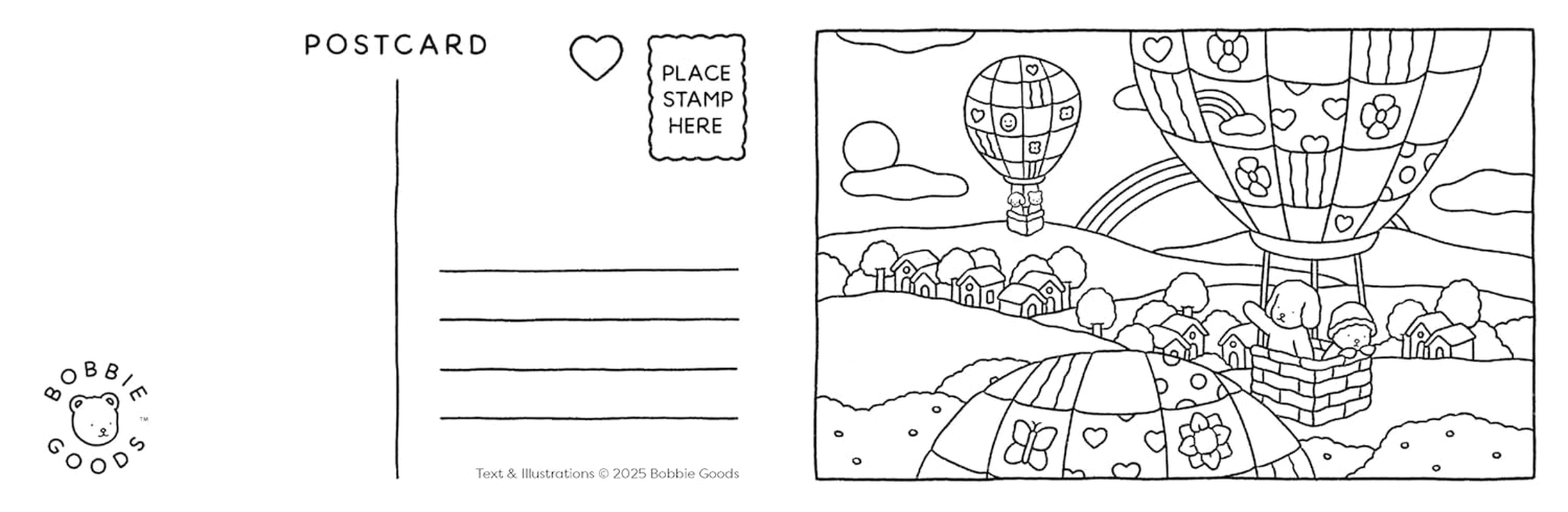 Bobbie Goods Postcard Coloring Book: 20 Postcards image number 1