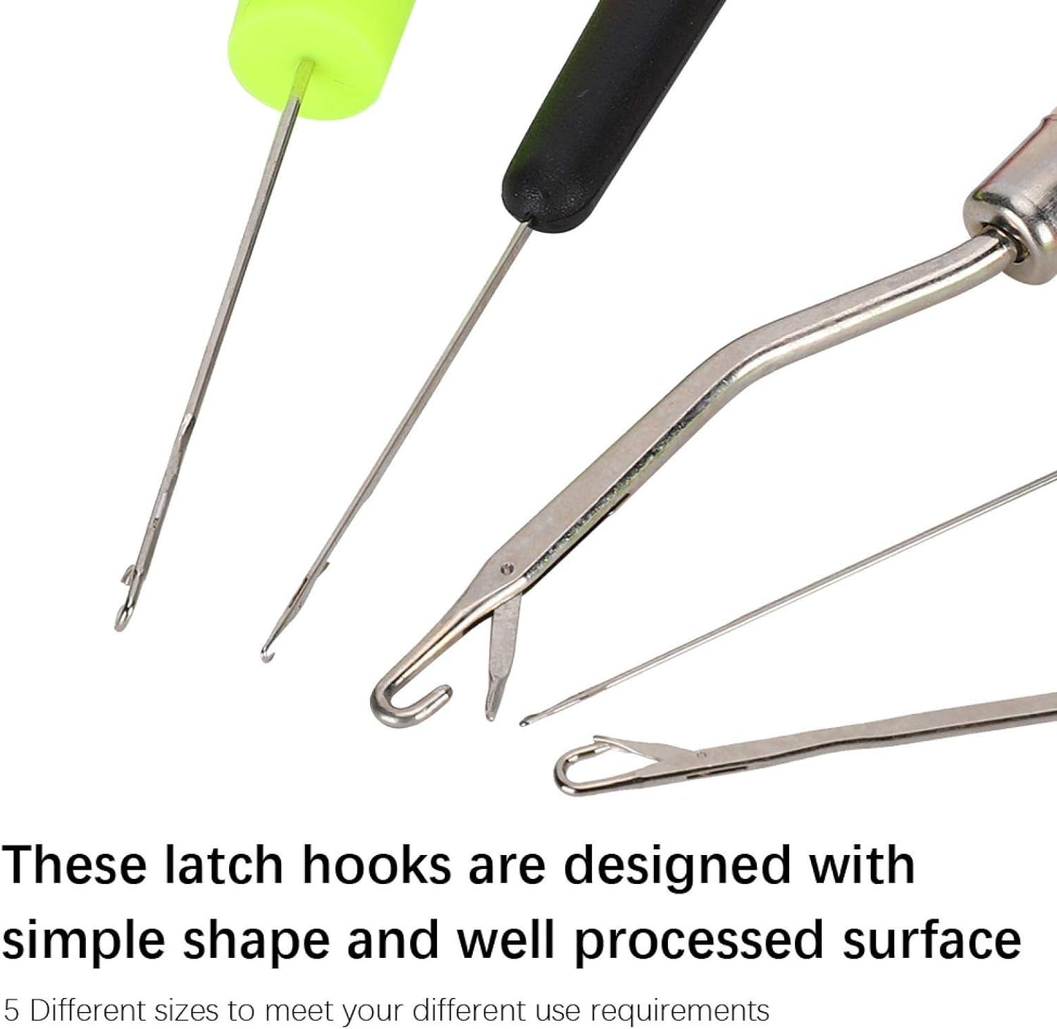 Hook Kit Latch Hook Tool, 5Pcs/Set Latch Hook, Knitting Weaving for Rugs Socks image number 1