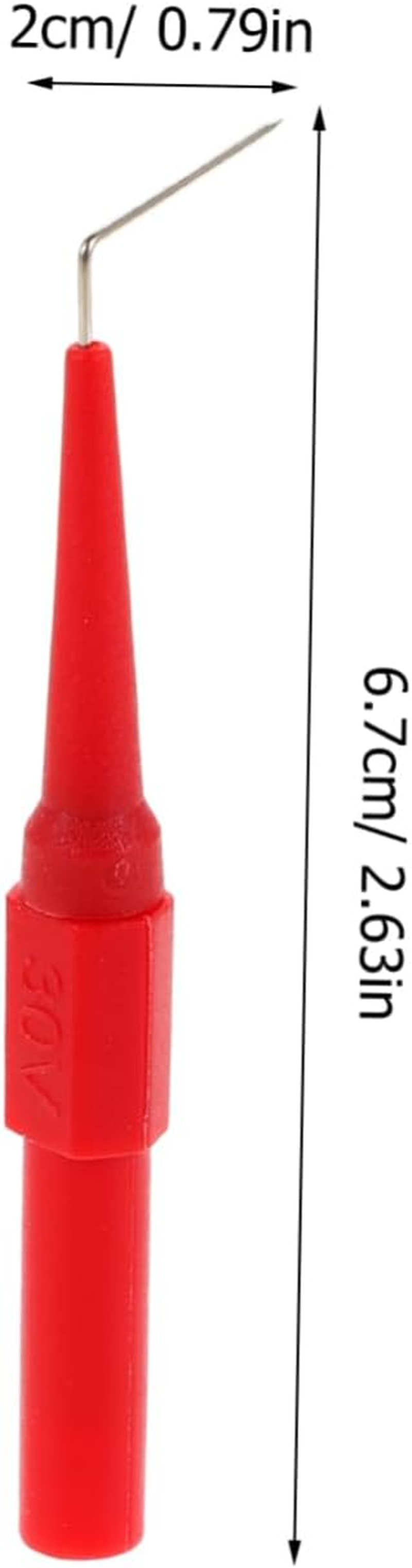 SOESFOUFU 2Pcs Back Probe Pins Test Probes for Automotive Repairing Test Pin Electric Cover Tools Leads Multimeter Kit image number 6