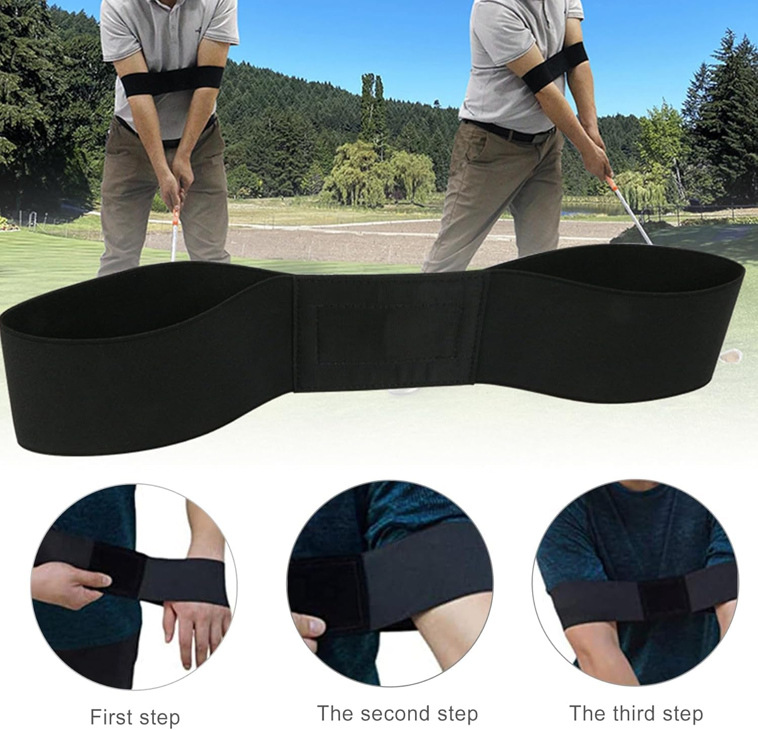 WADY Pro Golf Swing Arm Band Trainer, Golf Swing Connection Band for Beginners, Swing Correcting Arm Band Training Aid to Improve Golf Swing Consistency & Posture image number 4