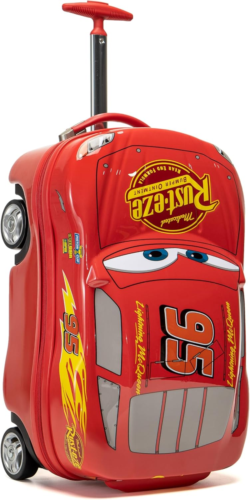 Disney Lightning Mcqueen 19 Trolley Case Carry on Case, Red image number 3