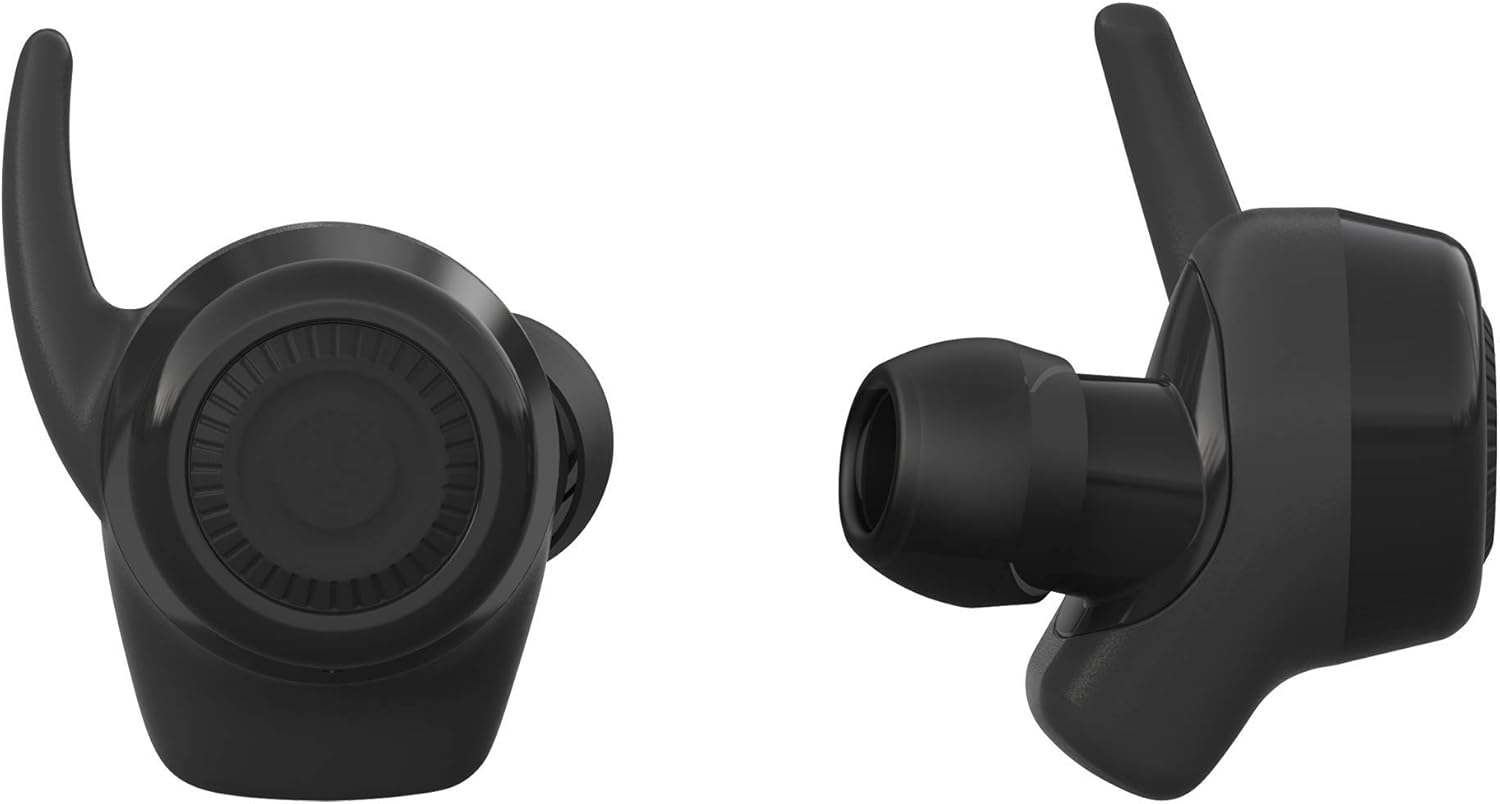 STREETZ TWS-112 Stereo Bluetooth Headphones In-Ear Wireless Headphones, Bluetooth 5.0 Earbuds with Built-In Microphone and Quick Charging Case up to 16 Hours of Music Playback, Comfortable Grip