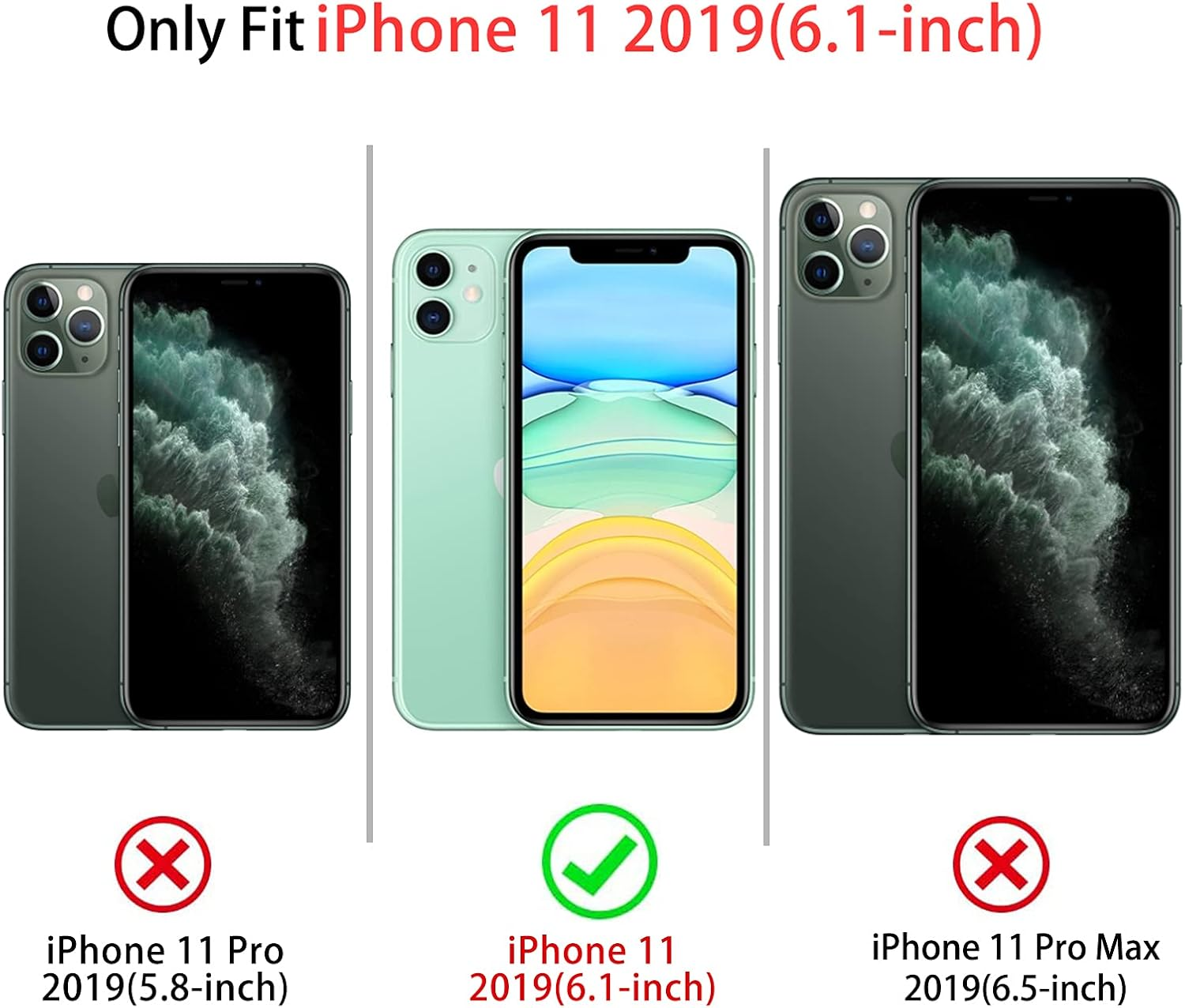 NITITOP Compatible with Iphone 11 Case Cute Leopard Print Brown Amber Tortoise Design for Women Girls Men with Wrist Adjustable Hand Strap Kickstand Aesthetic Protective Cover - Brown image number 4