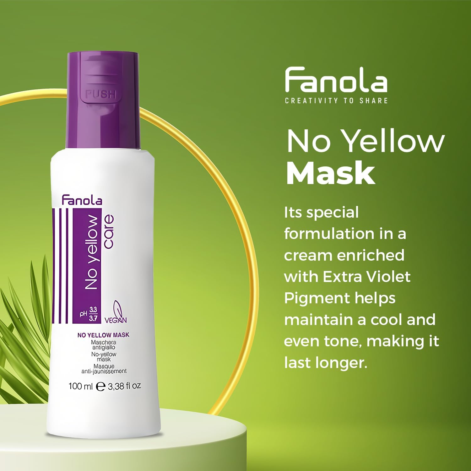 Fanola Original No Yellow Purple Mask 100 Ml image number 4