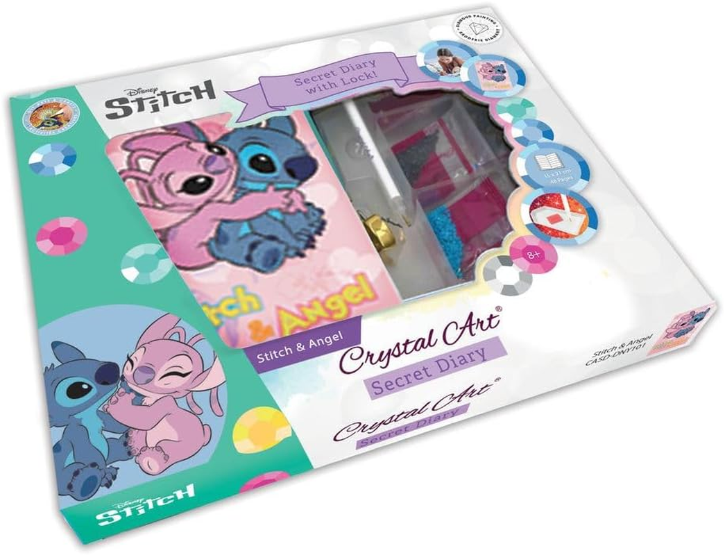 CRYSTAL ART Disney Stitch and Angel Diamond Diary Kit
