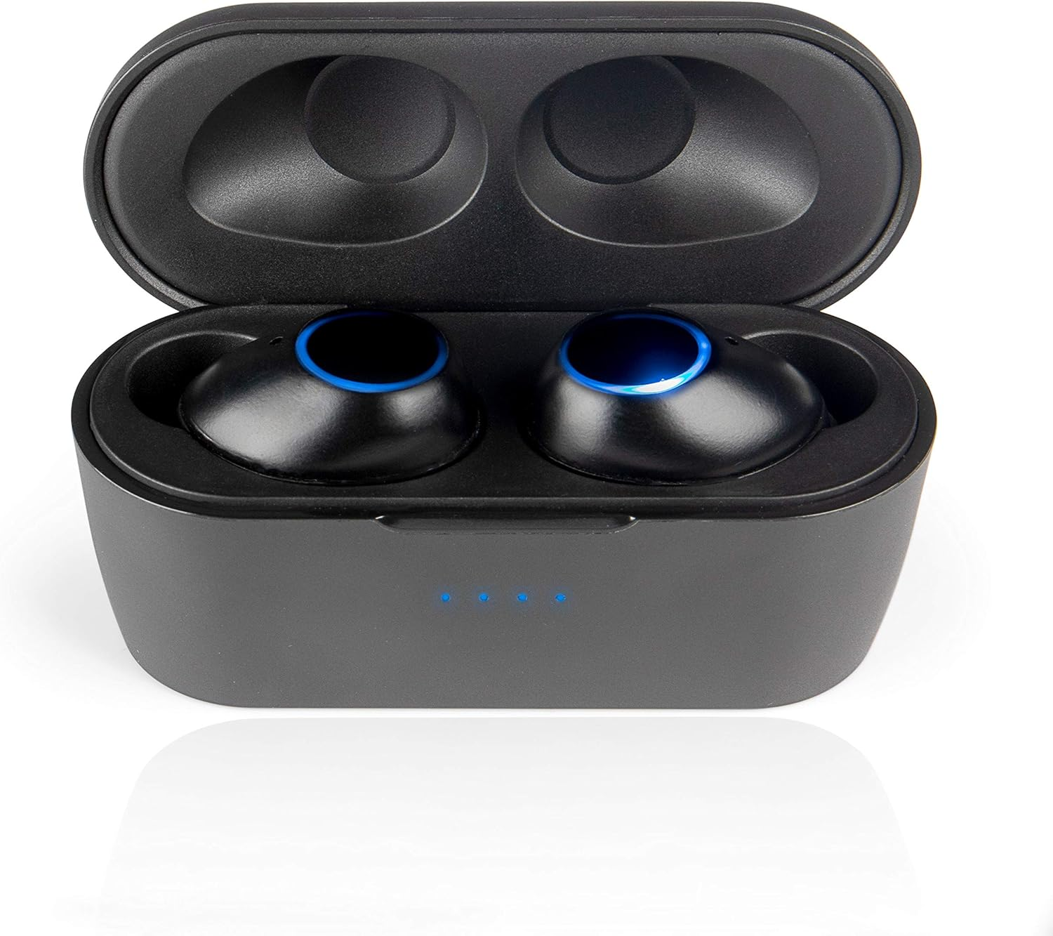 BLAUPUNKT BTW 10 Bluetooth 5.0 Headphones - True Wireless Stereo Earbuds with Touch Control, Portable Charging Case, Microphone & USB-C Port; Sport In-Ear Headphones - Black image number 3