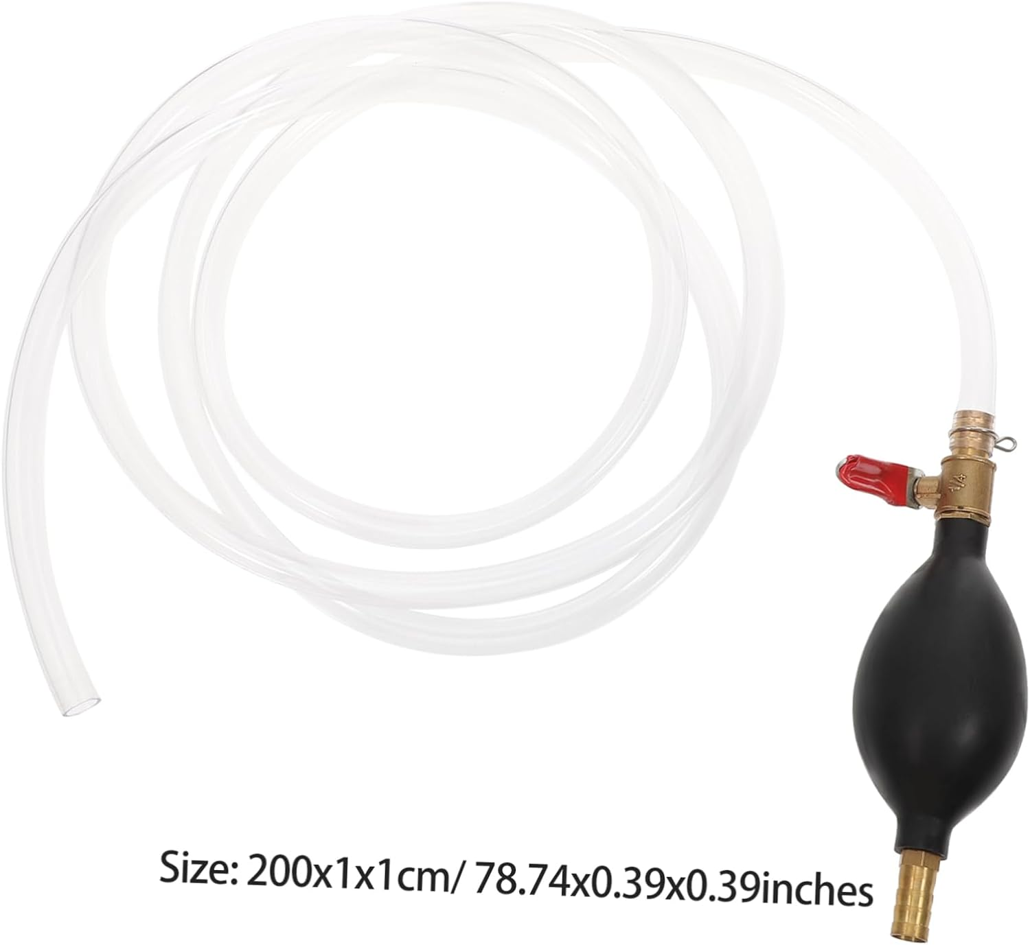 Manual Petrol Syphon Hose 10Mm Manual Pump Gasoline Conductor Oil Transfer Tool for Truck Car Fuel Tank Urea Fluid Transfer image number 1