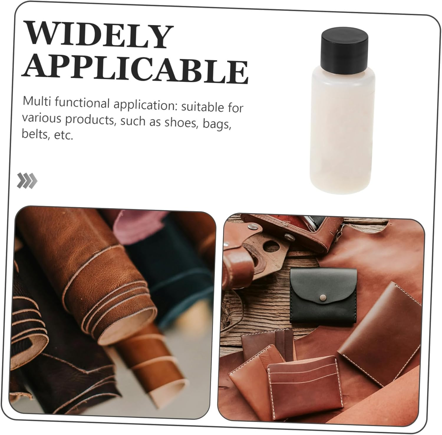 MUELODSIC Leather Hardener and Edge Sealing Liquid Durable Stiffener for Leather Crafts Enhances Texture and Color Quick Application For image number 2