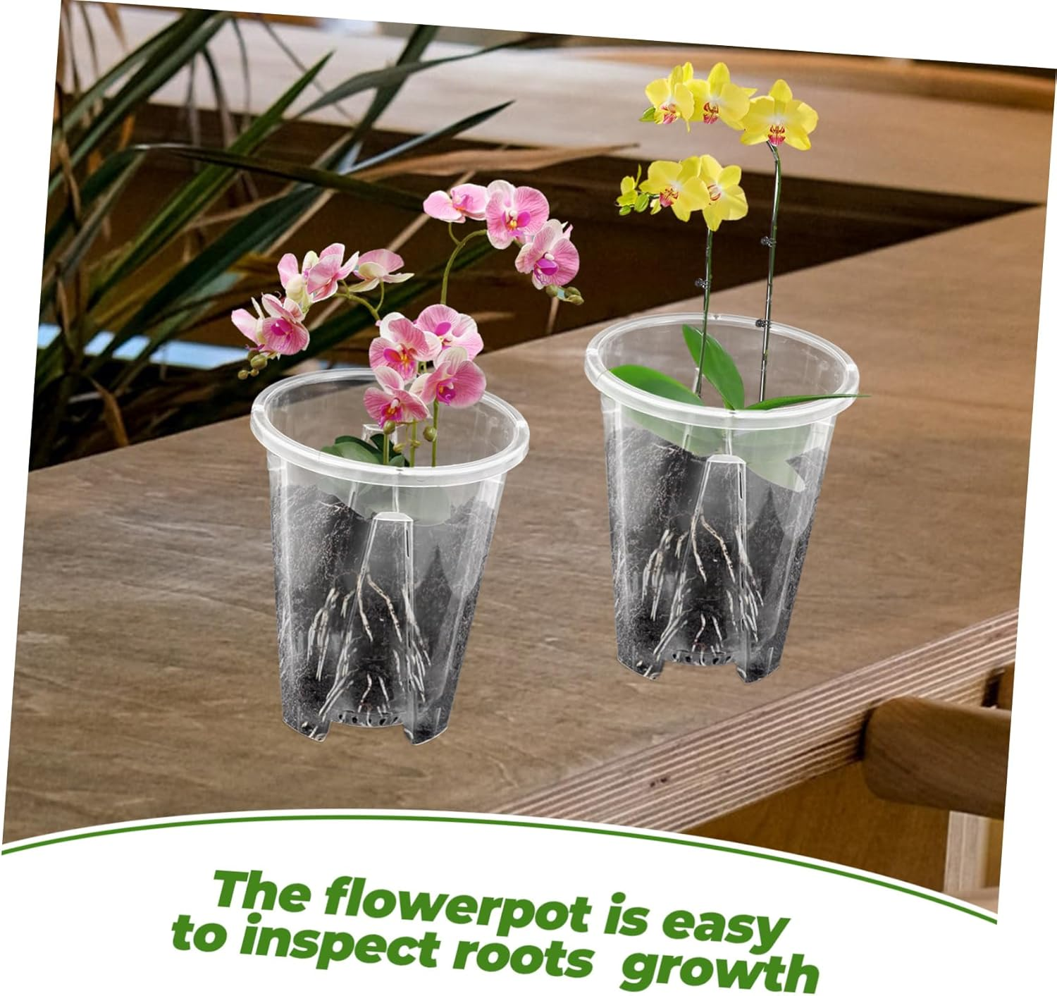 Milisten 6Pcs Plastic Breathable Planters for Orchids Nursery Pots Drainage for Indoor Outdoor Planting image number 1
