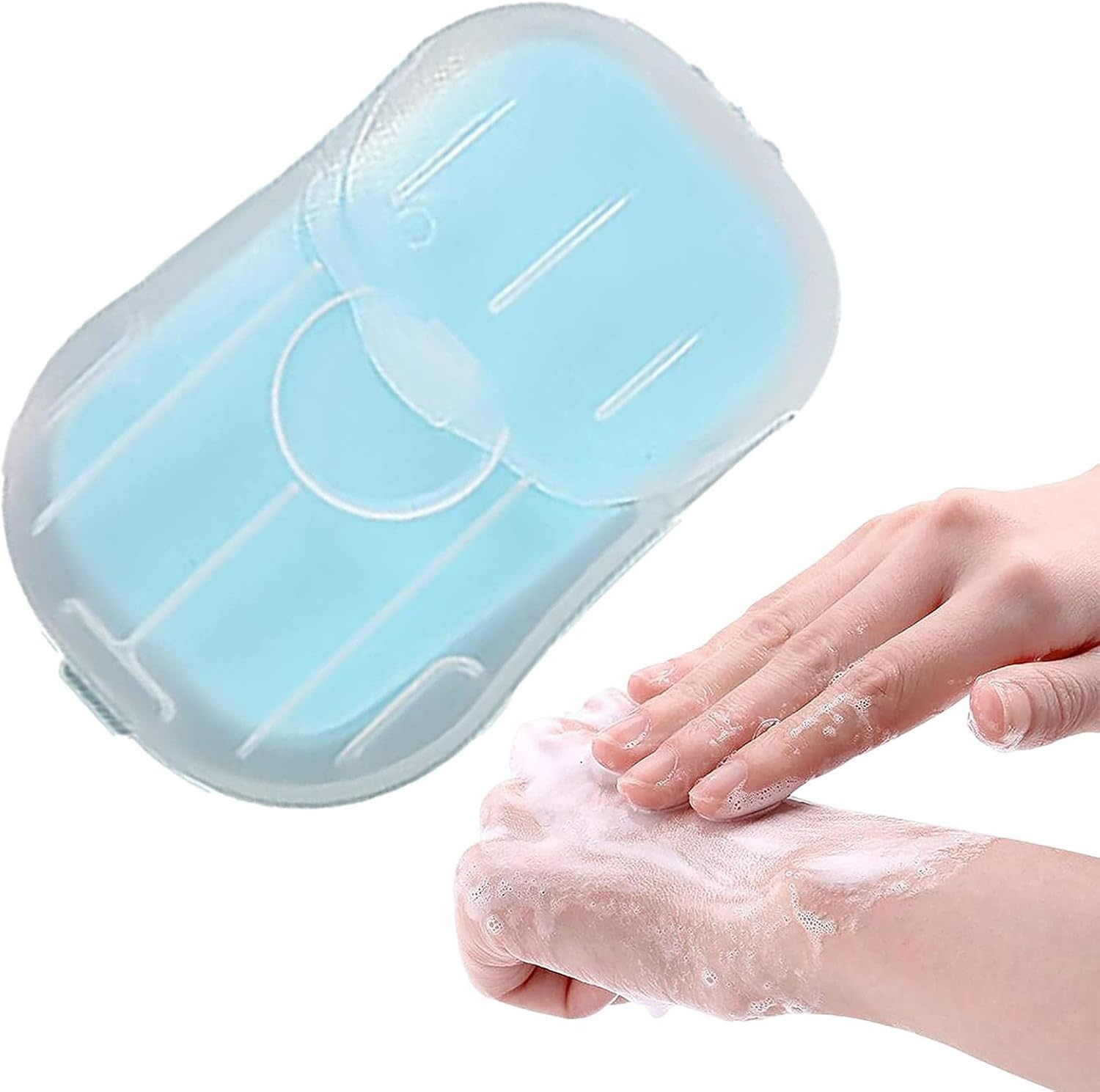 Soap Sheets for Traveling - 50- Travel Soap Paper Sheets,Hand Washing Scented Paper Soap, Foaming Soap for Indoor, Outdoor, Travel, Camping