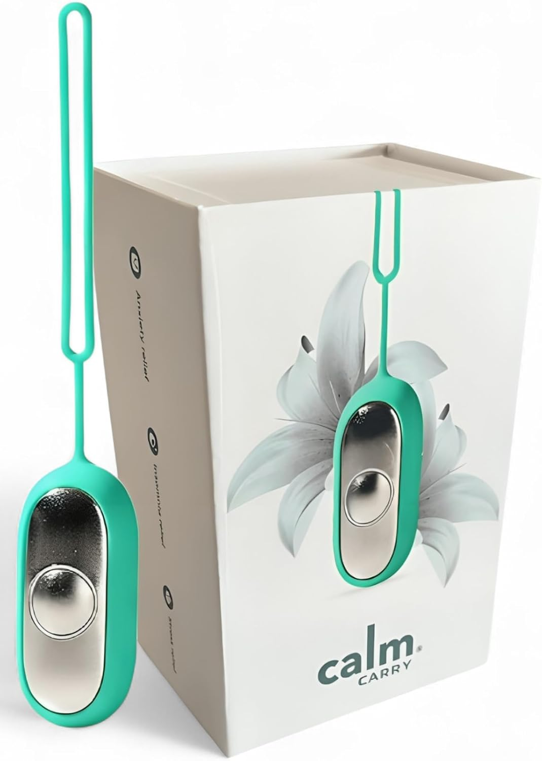 Glowco Calmcarry Sleep Aid Device &ndash; Handheld Microcurrent Relaxation Tool, Supports Calm, Focus & Gentle Relief, USB Rechargeable, Portable Wellness Device for Adults & Kids | Teal Calm Carry