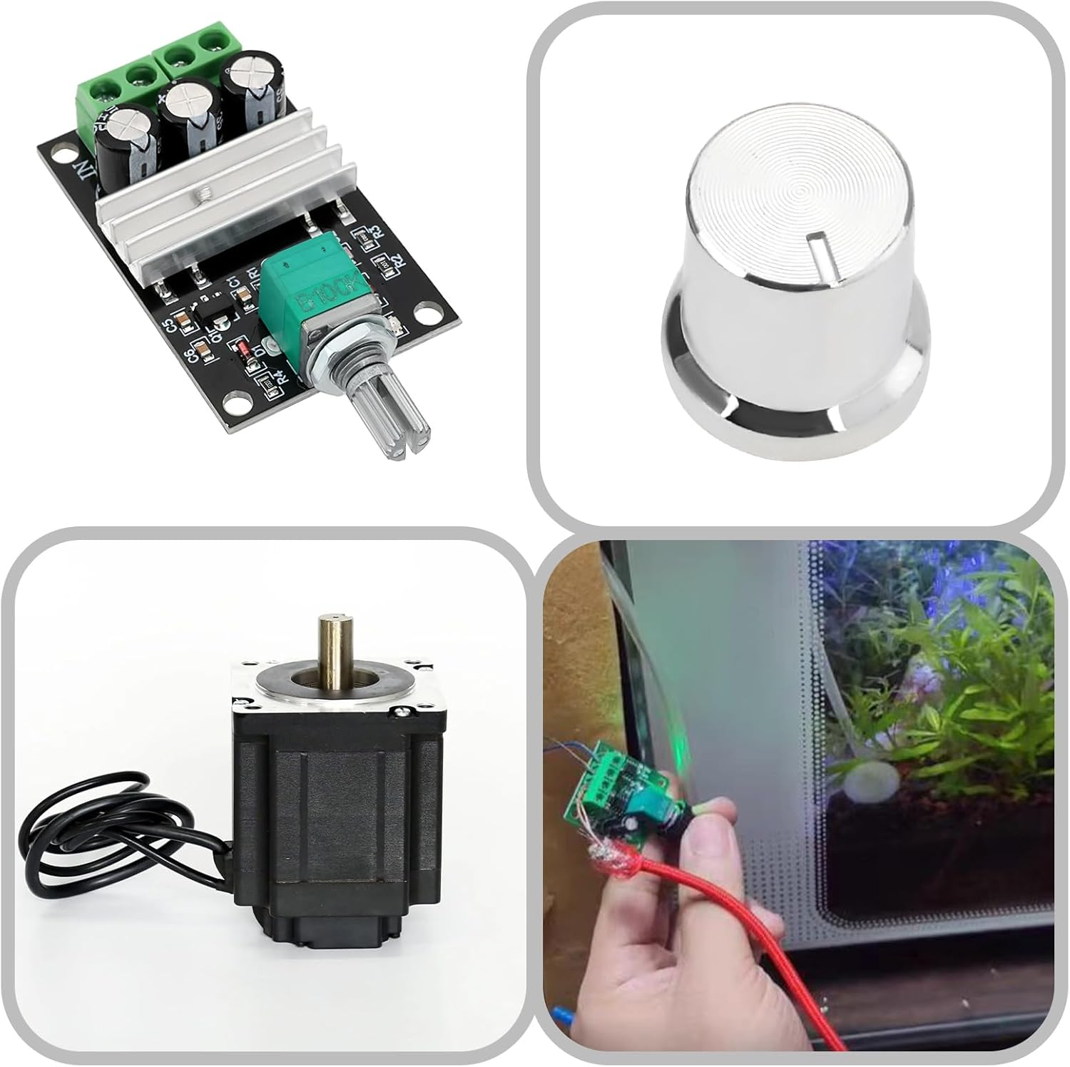 SING F LTD 3Pcs Model Railway Speed Controller PWM DC Motor Speed Controllers 6V-28V 3A Compatible with Hornby Compatible with Gaugemaster 50X32X15Mm image number 2