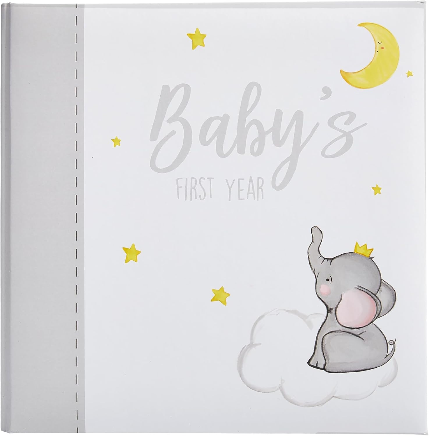 Kate & Milo First Year Memory Journal, Gender-Neutral Keepsake, Milestone Book and Photo Album, Perfect for Baby Showers, New and Expecting Parents, Sky and Elephant image number 2