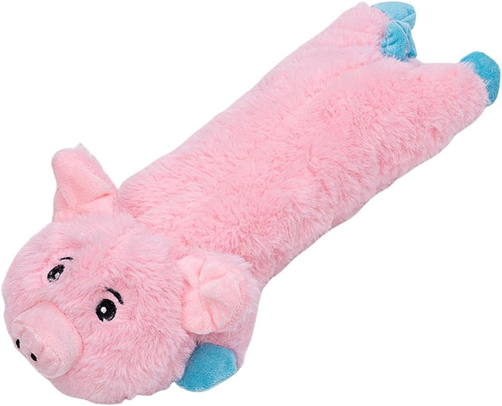 Speedy Panther Plush Dog Toy, Dog Toys for Large Dogs, Pink Pig Puppy Toys from 8 Weeks, Squeakey Dog Toys for Small Medium Large Dogs image number 5