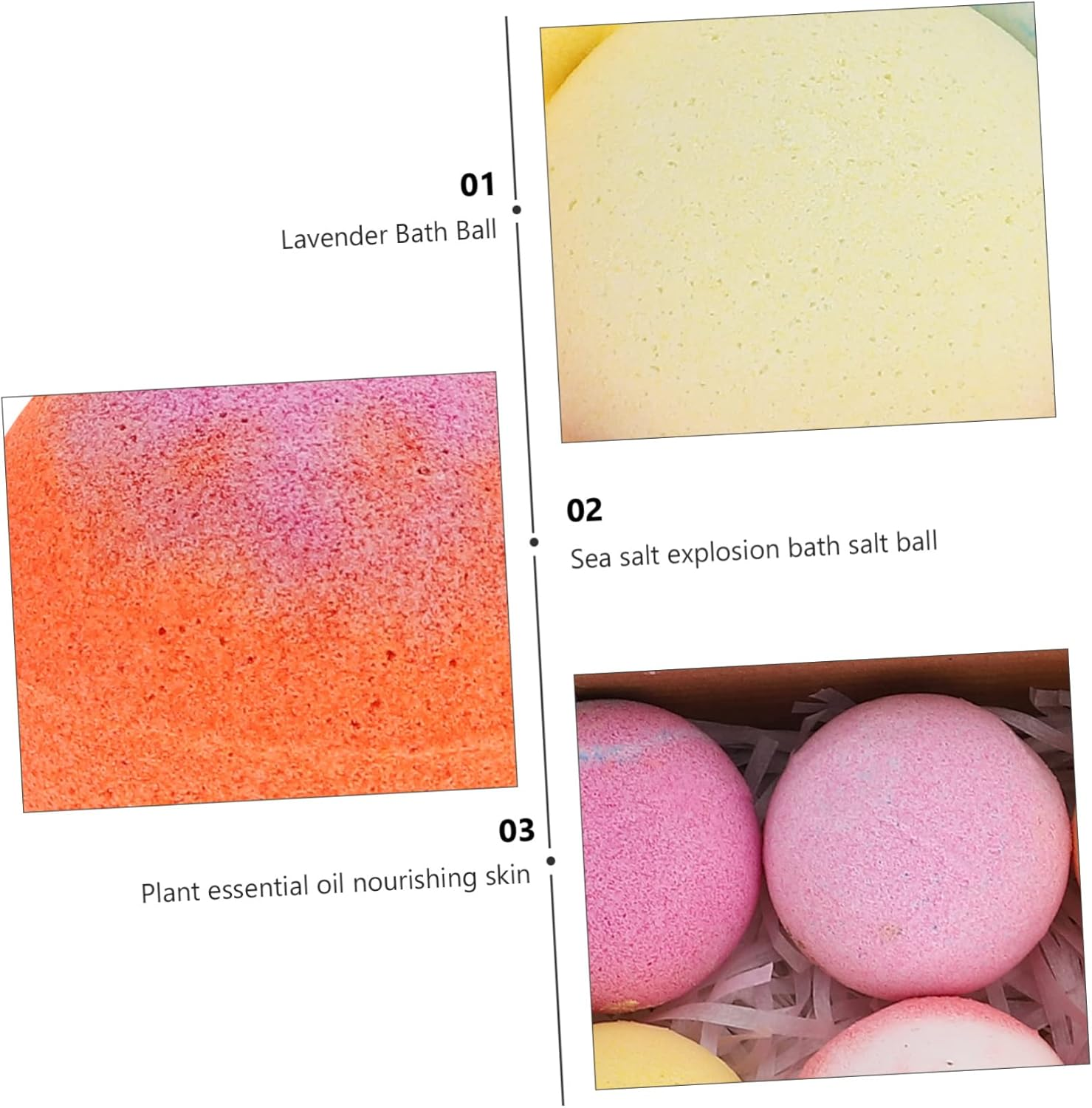 9Pcs Exfoliating Spa Bath Set Aromatherapy Wildflowers Bath Products Essential Oils for Relaxing Bath Time image number 2