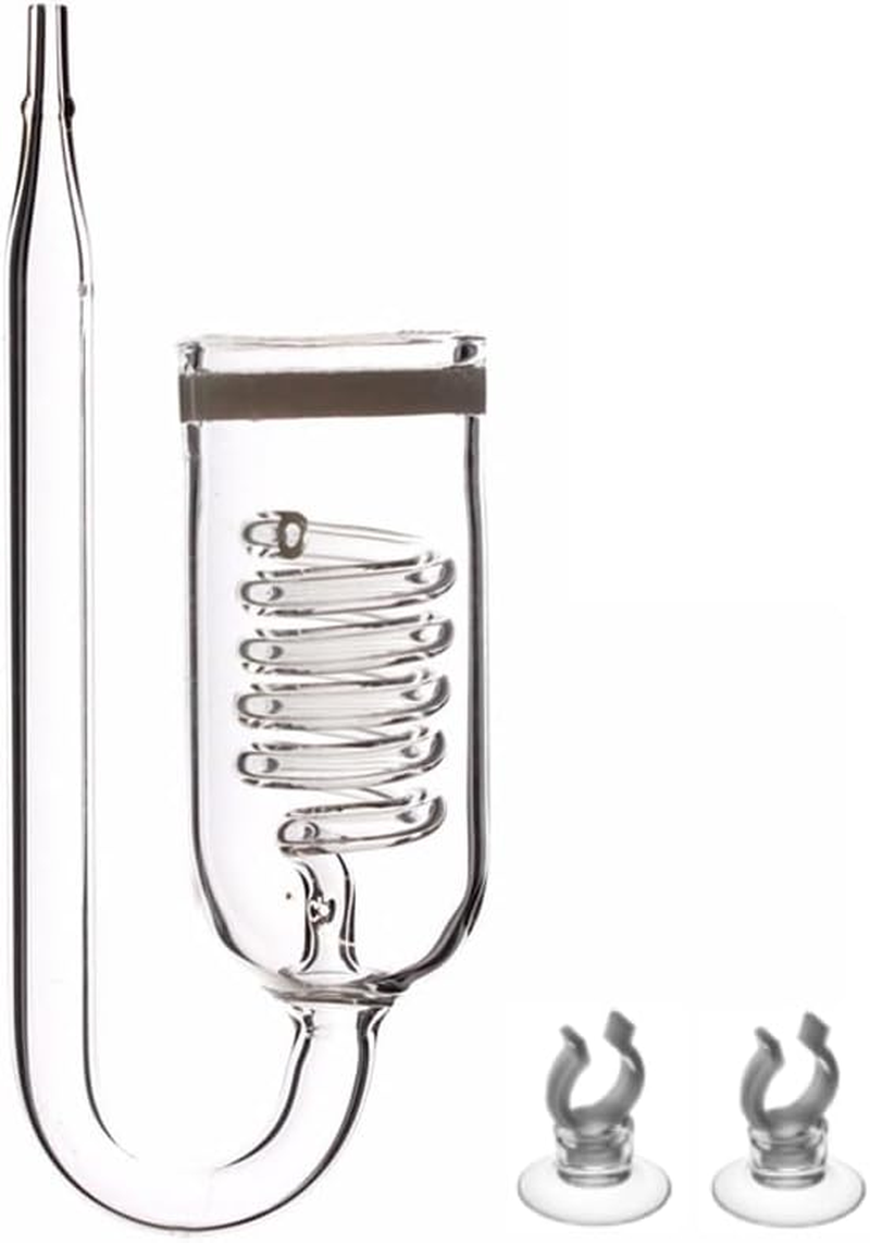 Twister Glass Pollen CO2 Diffuser Spiral Refiner, DIY for Freshwater Planted Aquarium Fish Tank Aquatic Plants image number 5