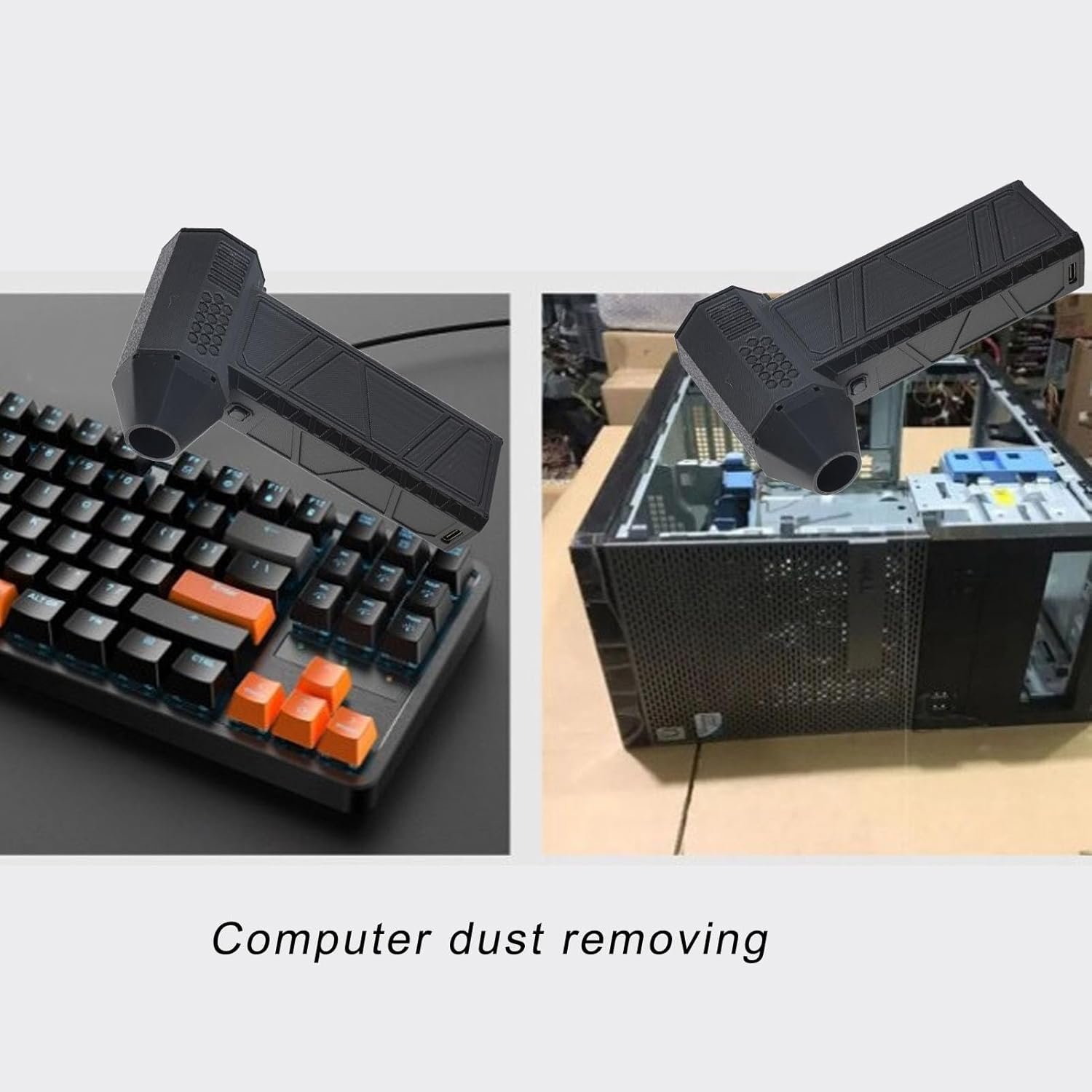 Compressed Air Duster, 3 Gear Adjustable 300000RPM Electric Jet Blower, Rechargeable Cordless Air Blower, for Computer Keyboard Outdoor House Car Fast Charge image number 6