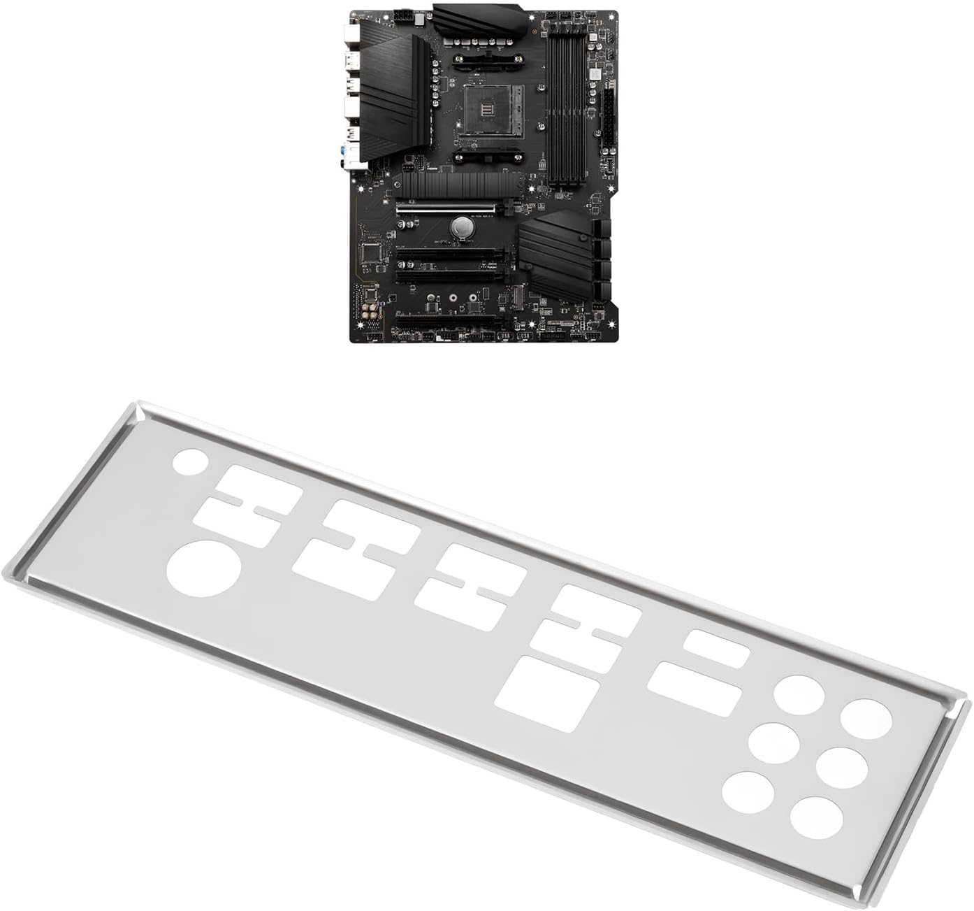 Emagtech 2Pcs I/O Shielding Backplane Computer Protection Plate Compatible with MSI B550-A PRO image number 6