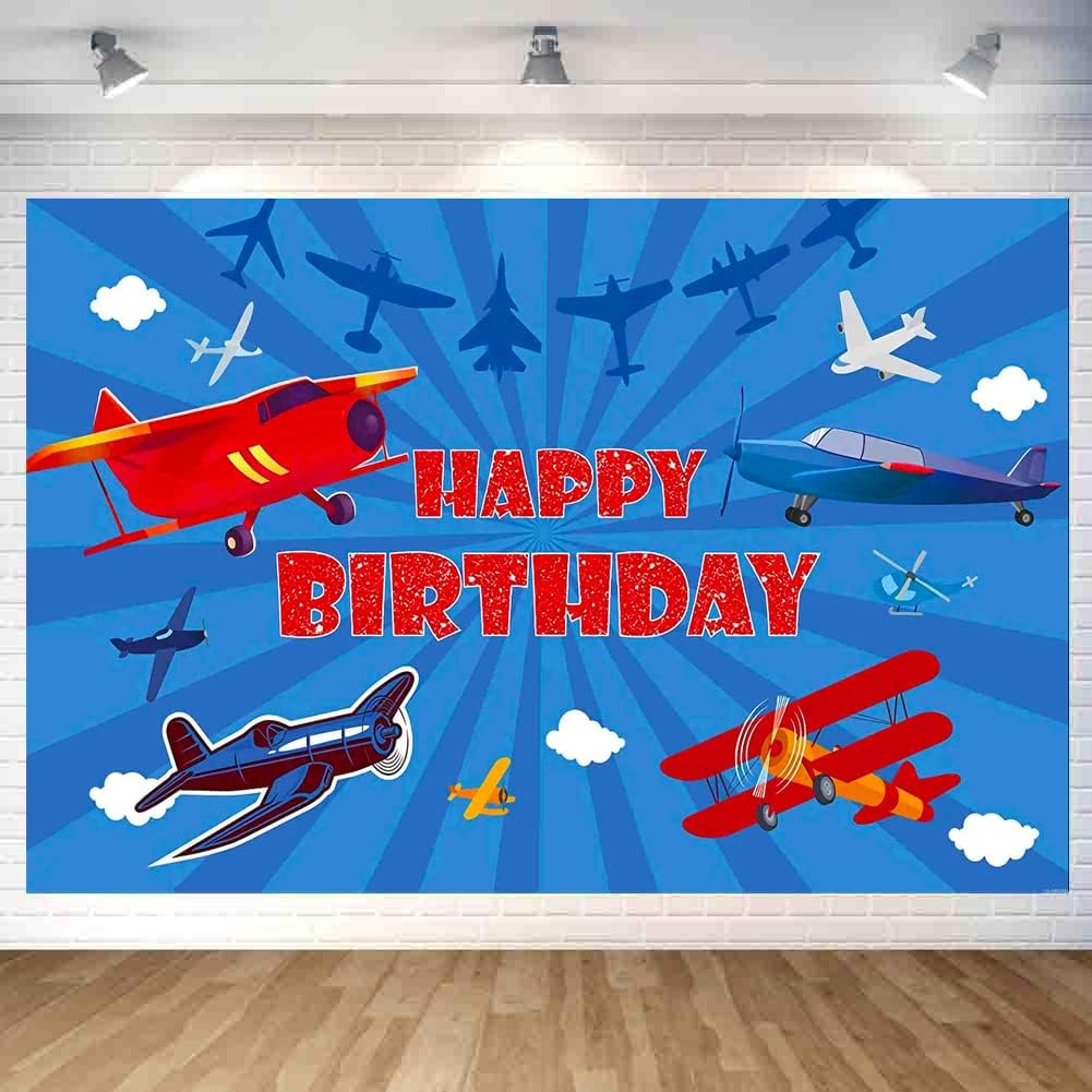 Baseball Birthday Party Decoration - Happy Birthday Backdrop Photo Background Banner Poster for Party Decorations Supplies 70.8 X 47.2 Inch
