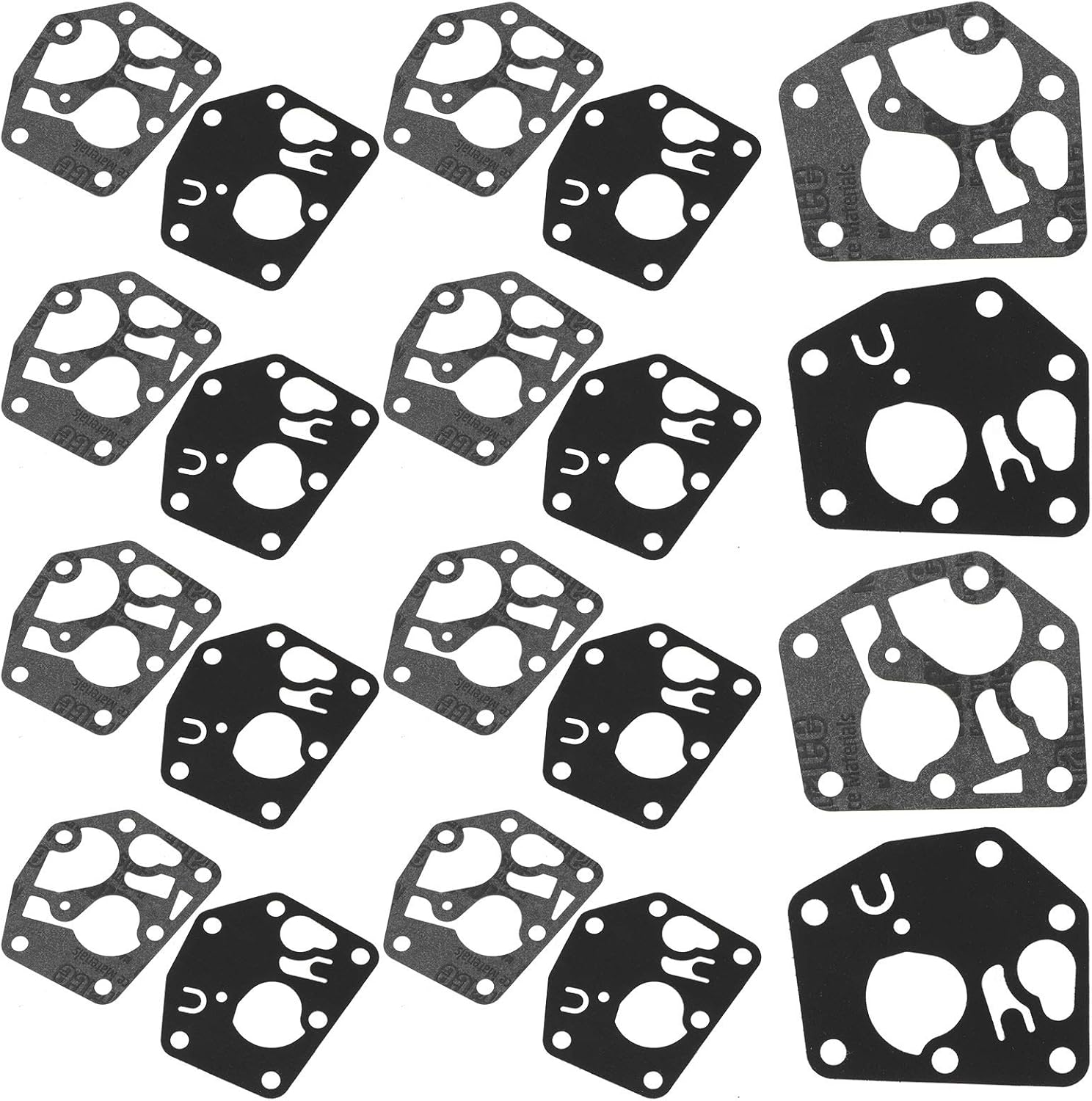 10Set Rubber Cloth Carburetor Diaphragm, Replacement Carburetor Parts, Wear Resistant Accessories for Industrial image number 3