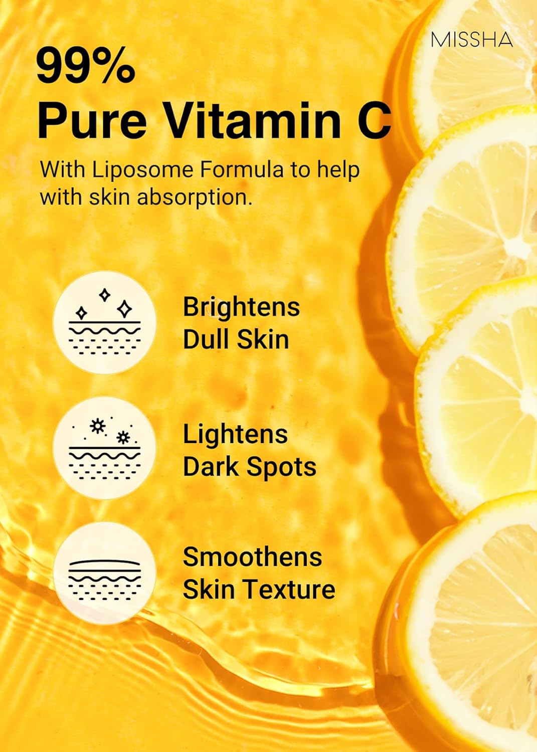 MISSHA Vita C Tone up Ampoule Toner Pads (80 Pads) Exfoliating Pads, Spot Treatment Pads with Vitamin C, Hyaluronic Acid, Collagen, Hydrating image number 2