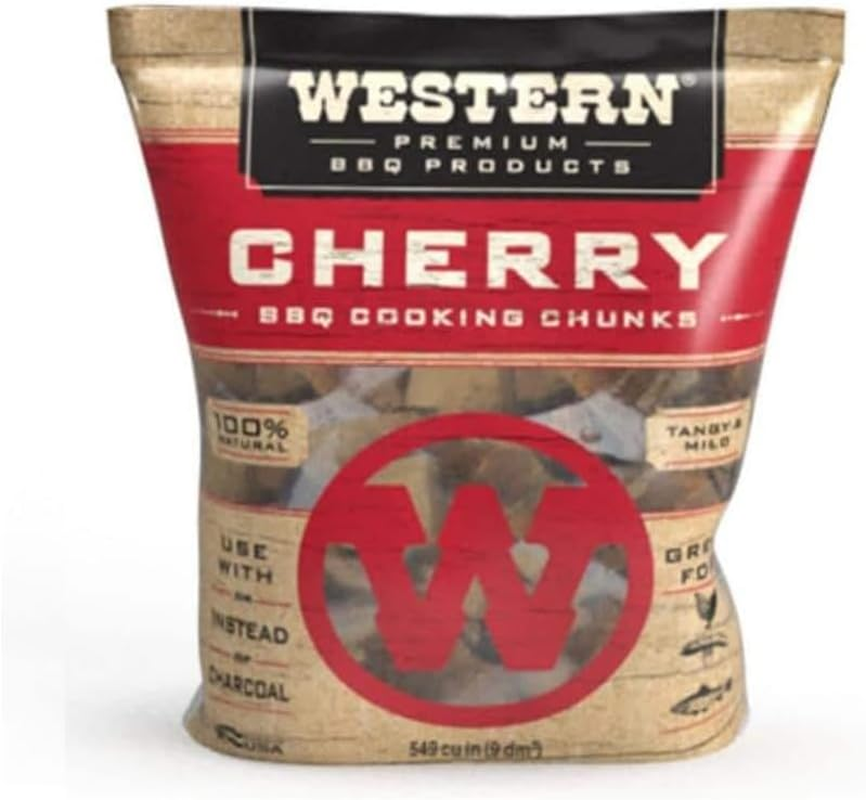 Western Cherry BBQ Cooking Wood Chunks, 549 Cubic Inches image number 2