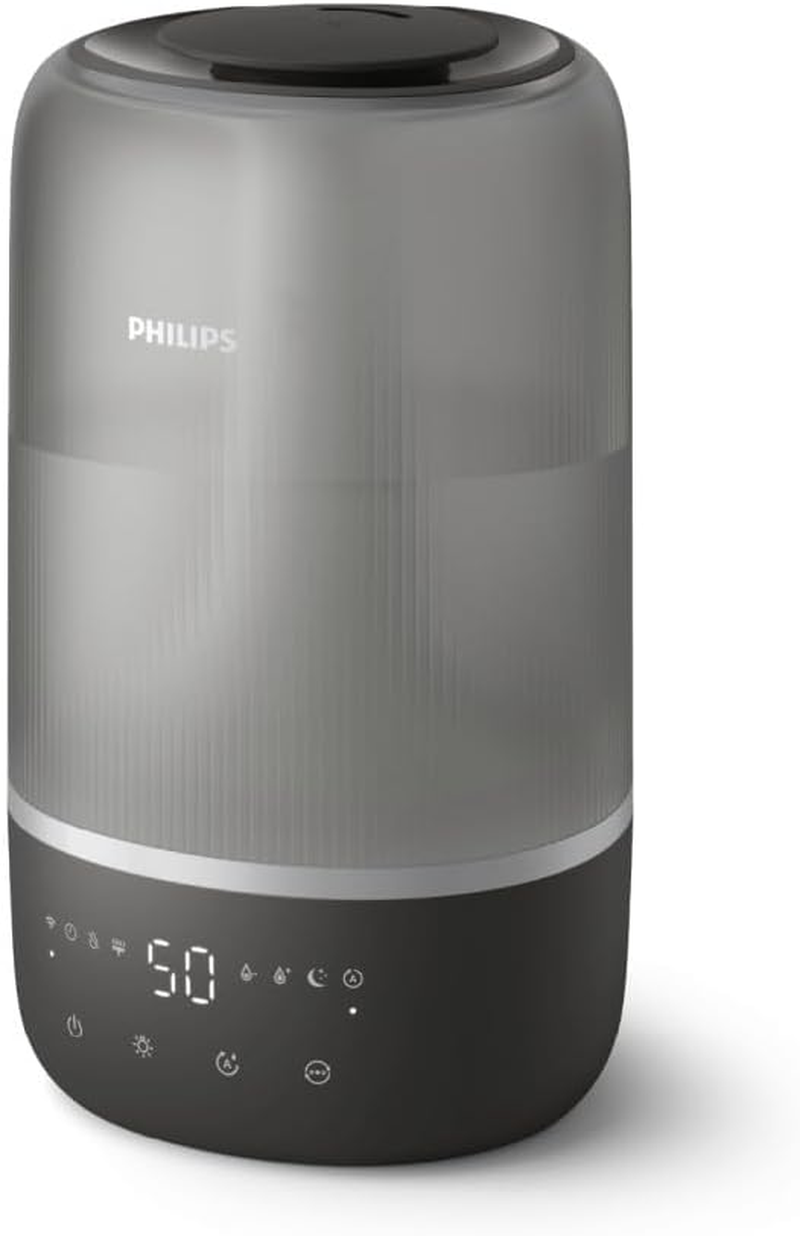 Philips Smart Humidifier - Compact but Powerful, Sky High Mist, 32H Running Time, 3L Reservoir, Aromatherapy, Silent Sleep Mode with Night Light, Ideal for Rooms up to 41M2 (HU1510/03) image number 4