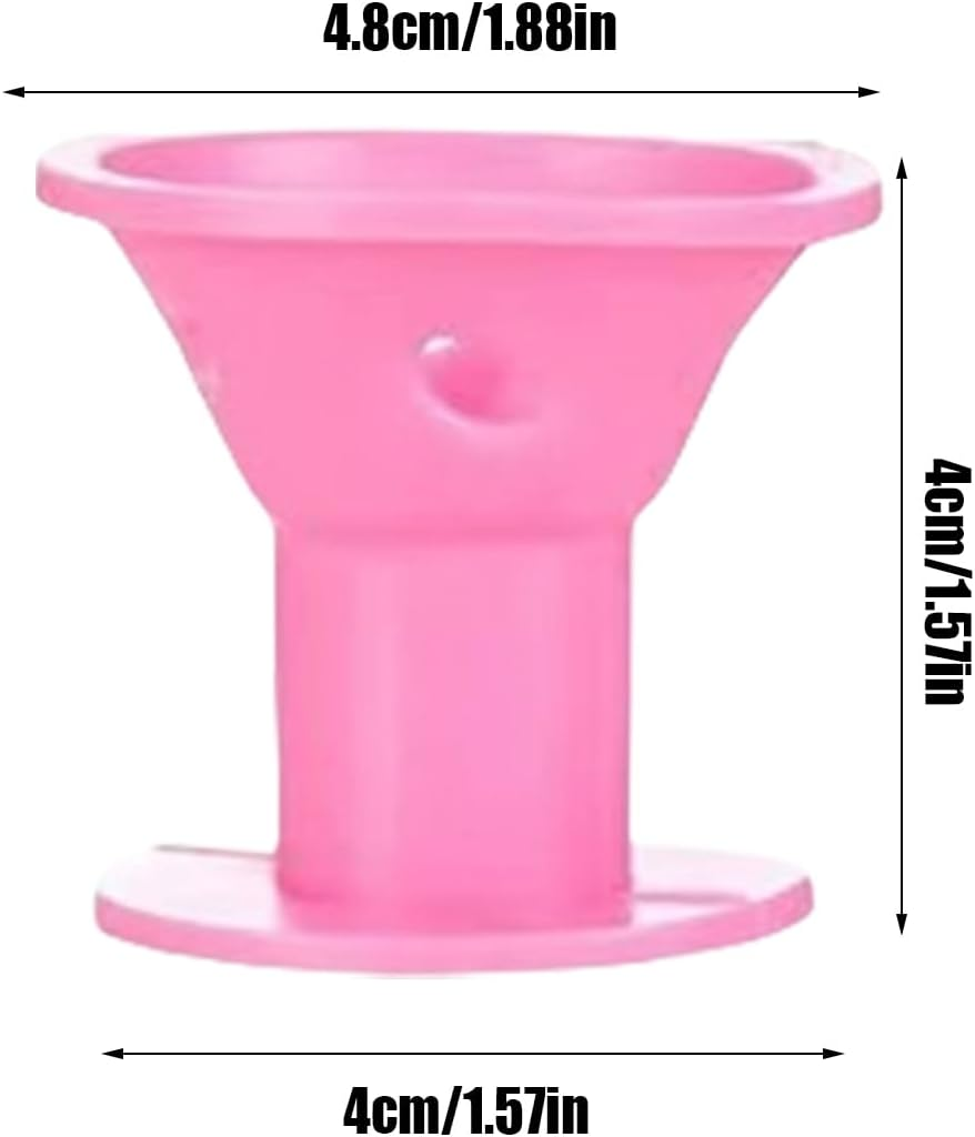 Heatless Curls - No Heat Overnight Hair Curler - Set of 10 Sleeping Curling Tools, Portable Hairdressing Curls for Women Girls - Pink Large Size image number 4