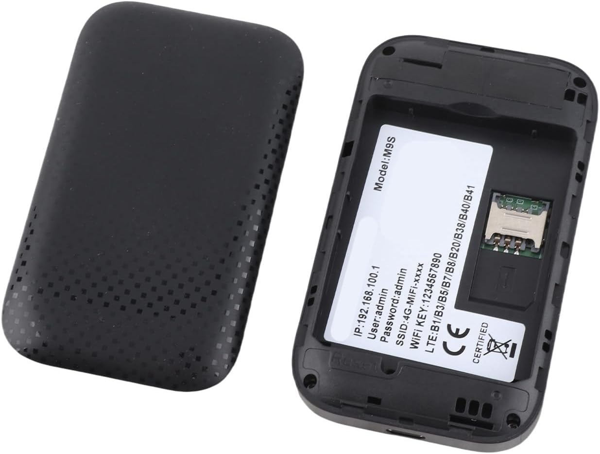 CHICIRIS 4G Portable Wifi Router, 4G LTE Portable Wifi Router Fast 300Mbps Sharing up to 10 Wifi Devices for Europe with LCD Display image number 2