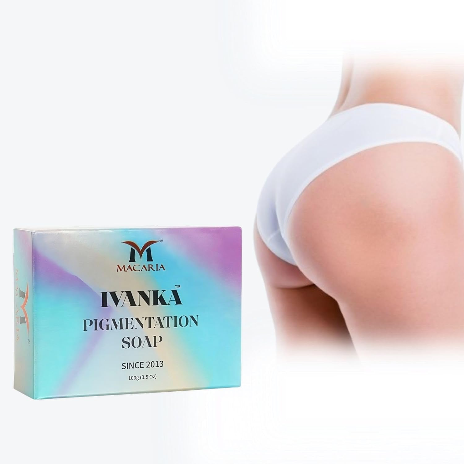 Ivanka Pigmentation Soap Original Kojic Care Glutathione Bum Pigmentation & Sun Damage Skin Whitening Brightening Lightening Men Women image number 2