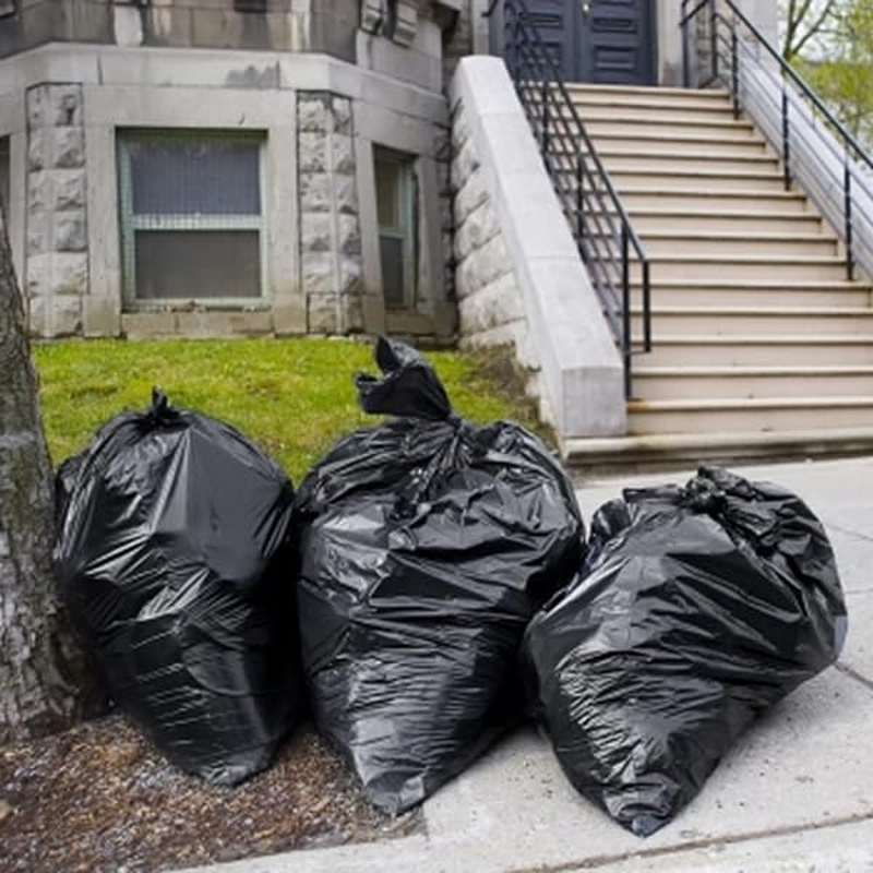 Garbage Bags 240L Carton of 100 - Topbanana Black Rubbish Bin Liners 135Cm X 114Cm - 32 Um Industrial-Grade Thickness - Waste Bags for Offices, Commercial Spaces, Household & Cleaning image number 5