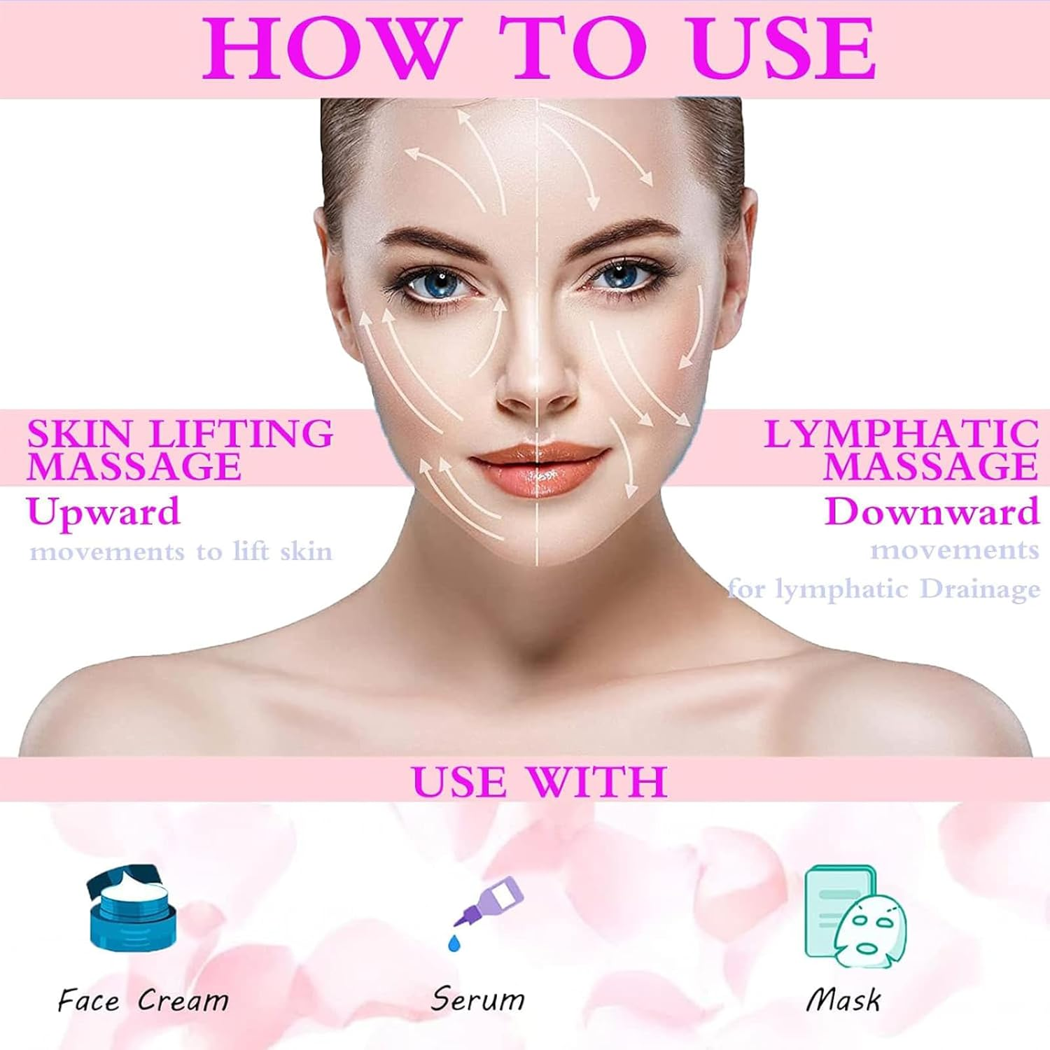 Itadaku 2 PCS Facial Ice Globes, Cryo Stick Ice Globes, Cooling Skin Care Massager for Puffiness, Dark Circles, Wrinkles, Skin Tightening, and Pore Reduction, Beauty Tool for Women & Girls (Purple) image number 5