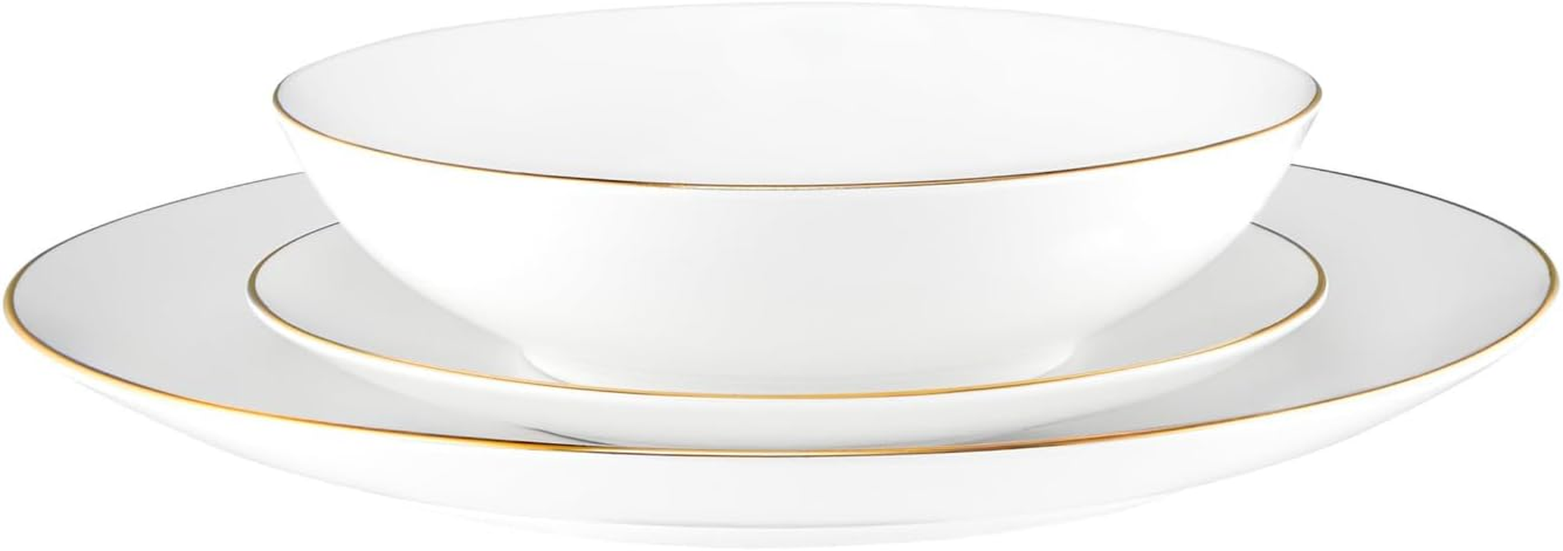 Maxwell & Williams White Gold Coupe Dinner Set 12Pc Gold Gift Boxed image number 4