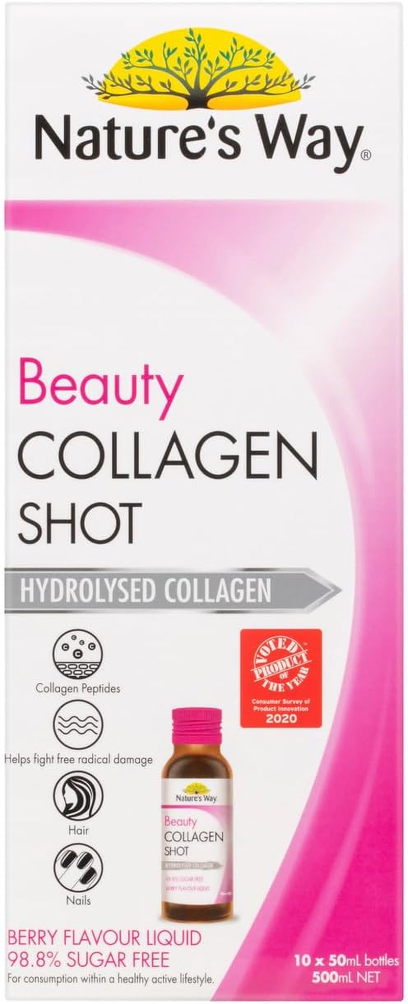 Nature'S Way Beauty Collagen Shots 50 Ml (Pack of 10) image number 4