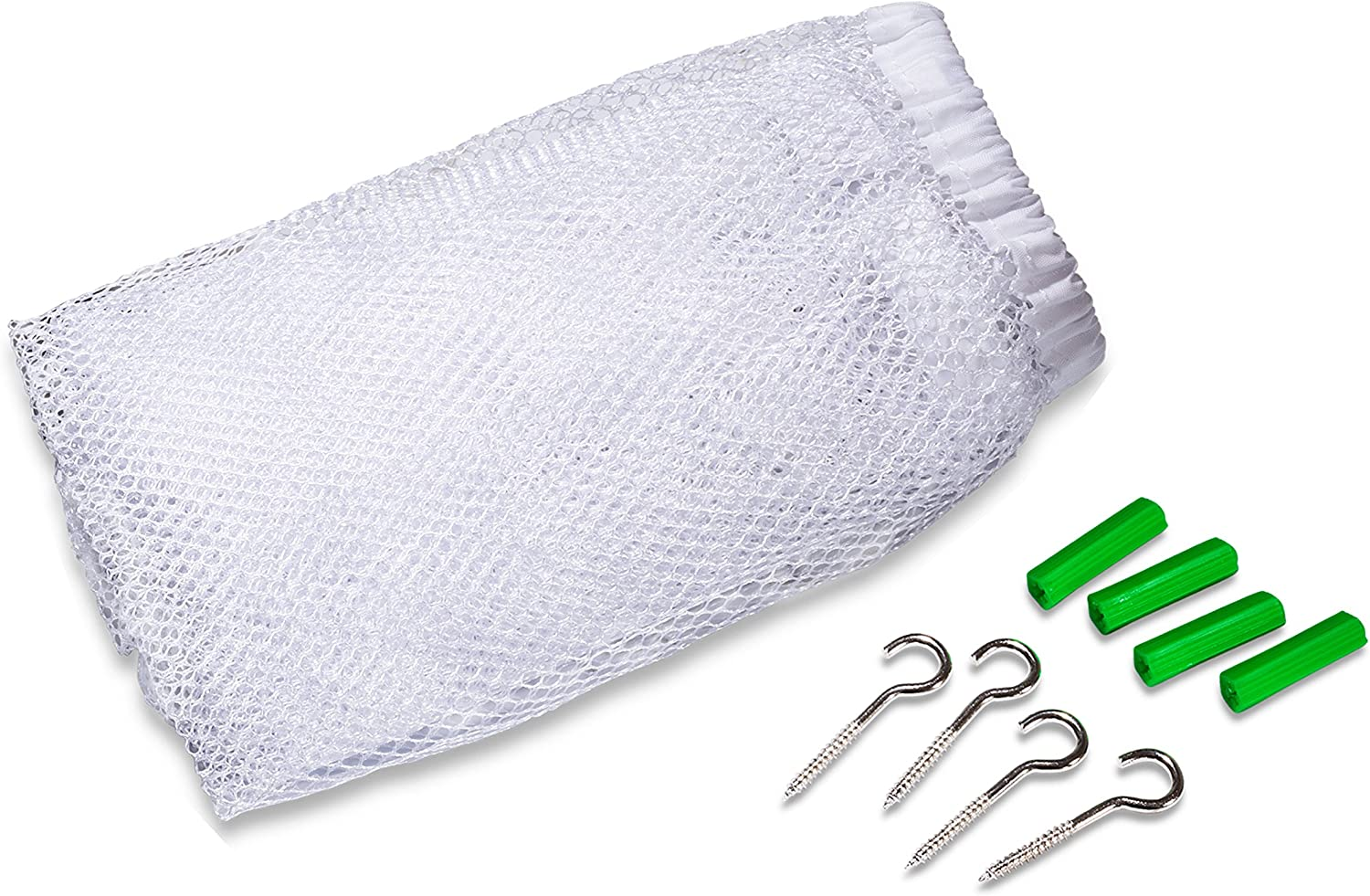 Jumbo Toy Hammock -2PACK- Organize Stuffed Animals or Children'S Toys with This Mesh Hammock. Looks Great with Any D&eacute;cor While Neatly Organizing Kid'S Toys and Stuffed Animals. Expands to 5.5 Feet. - Blue image number 3