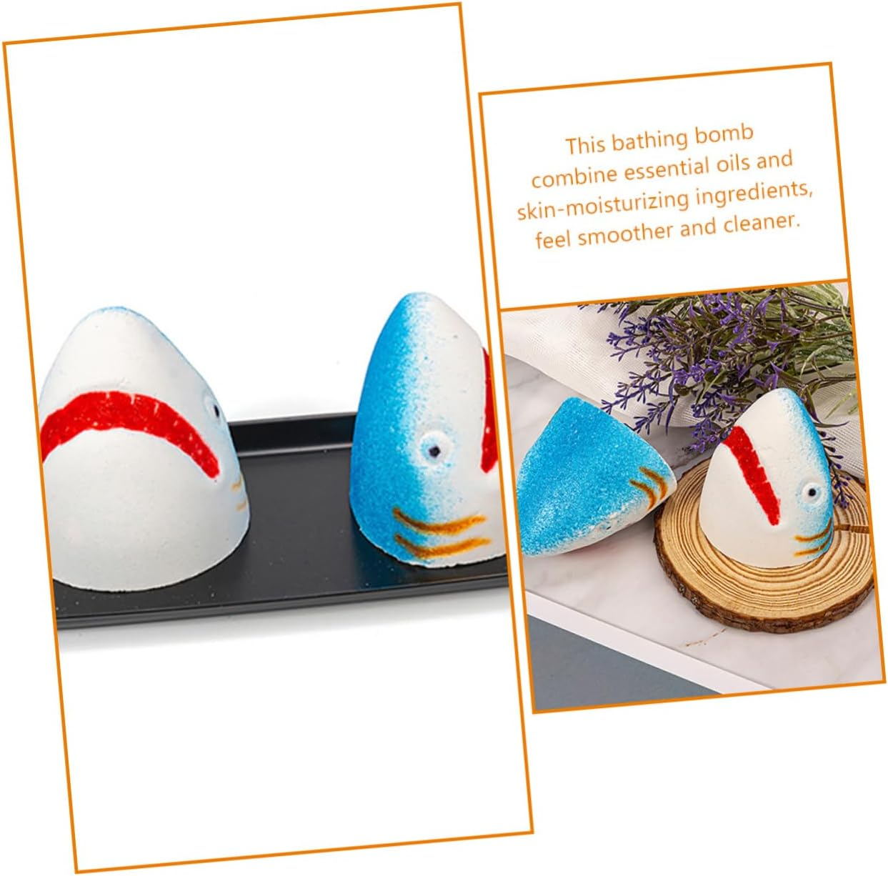 HAMPPLIES 3Pcs Natural Essential Oil Bath Bomb Salt Bubble Bath Bomb for Boys and Girls Relaxing Shower Bathing Rejuvenating Healing Supply image number 1