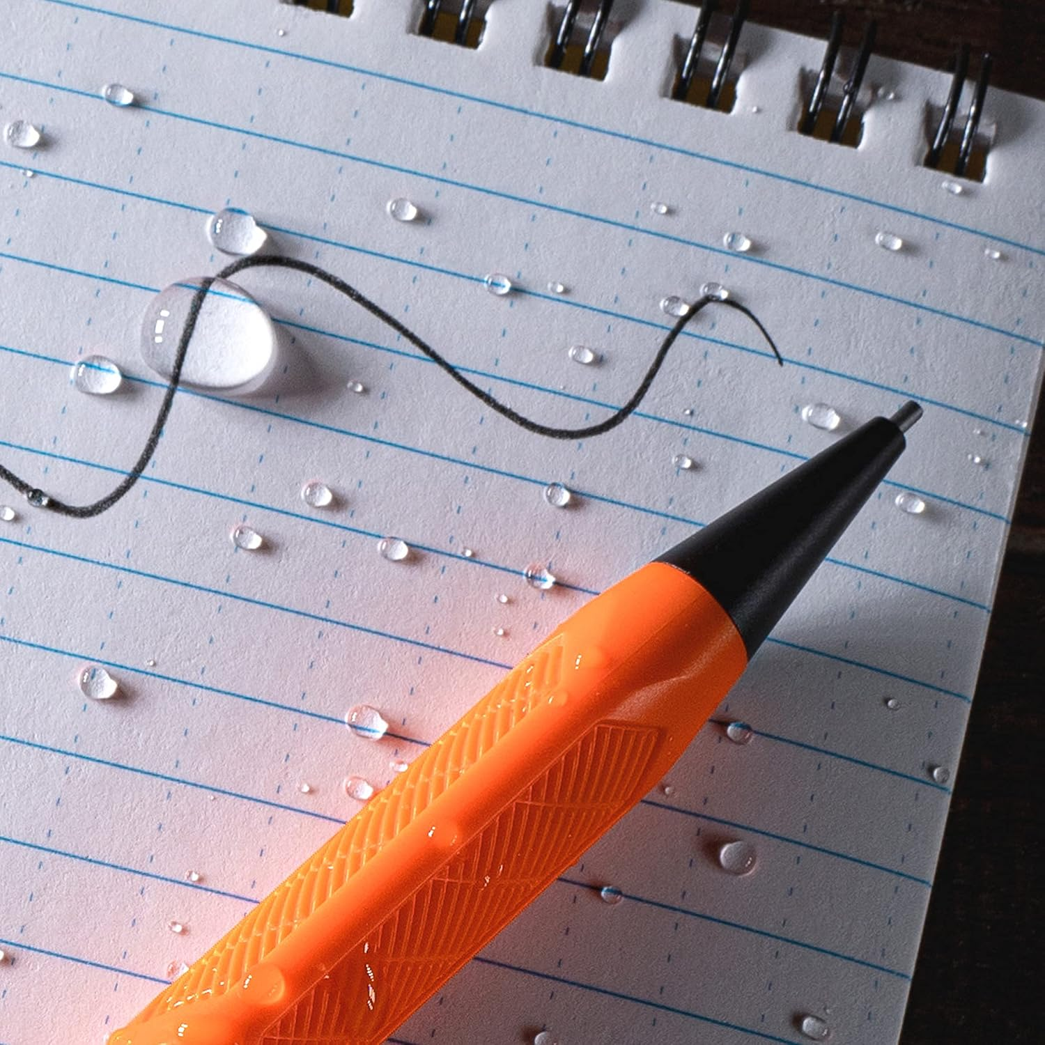 Rite in the Rain Weatherproof Mechanical Pencil, Orange Barrel, 1.3Mm Dark Lead, 12 Lead Refills (No. OR15) image number 5