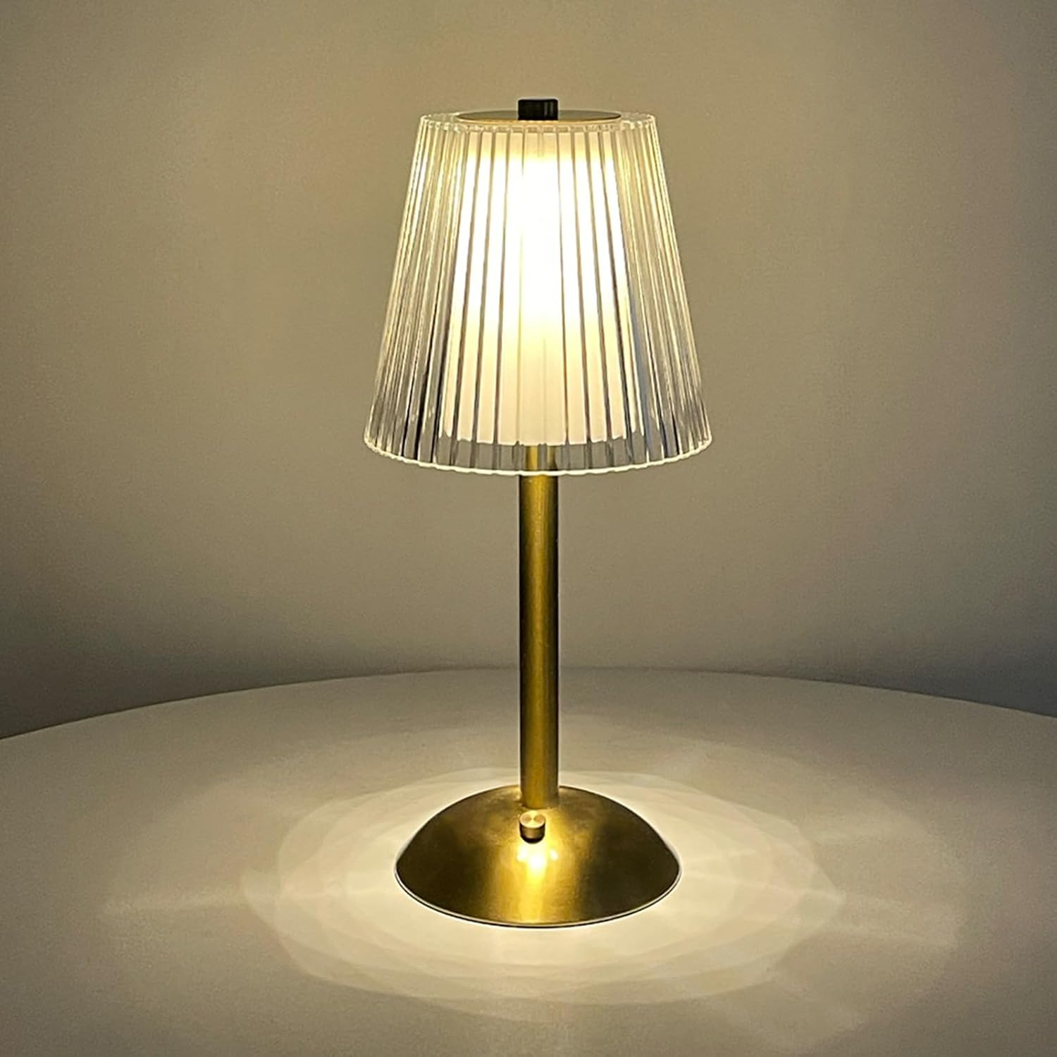 Cordless Table Lamps for Home, Table, Dining Room, LED Rechargeable Battery Operated Lamp, 3 Color Temperatures & 3 Brightness Levels, Small Portable Touch Bedside Light, Home Decor Gifts (Lingge)